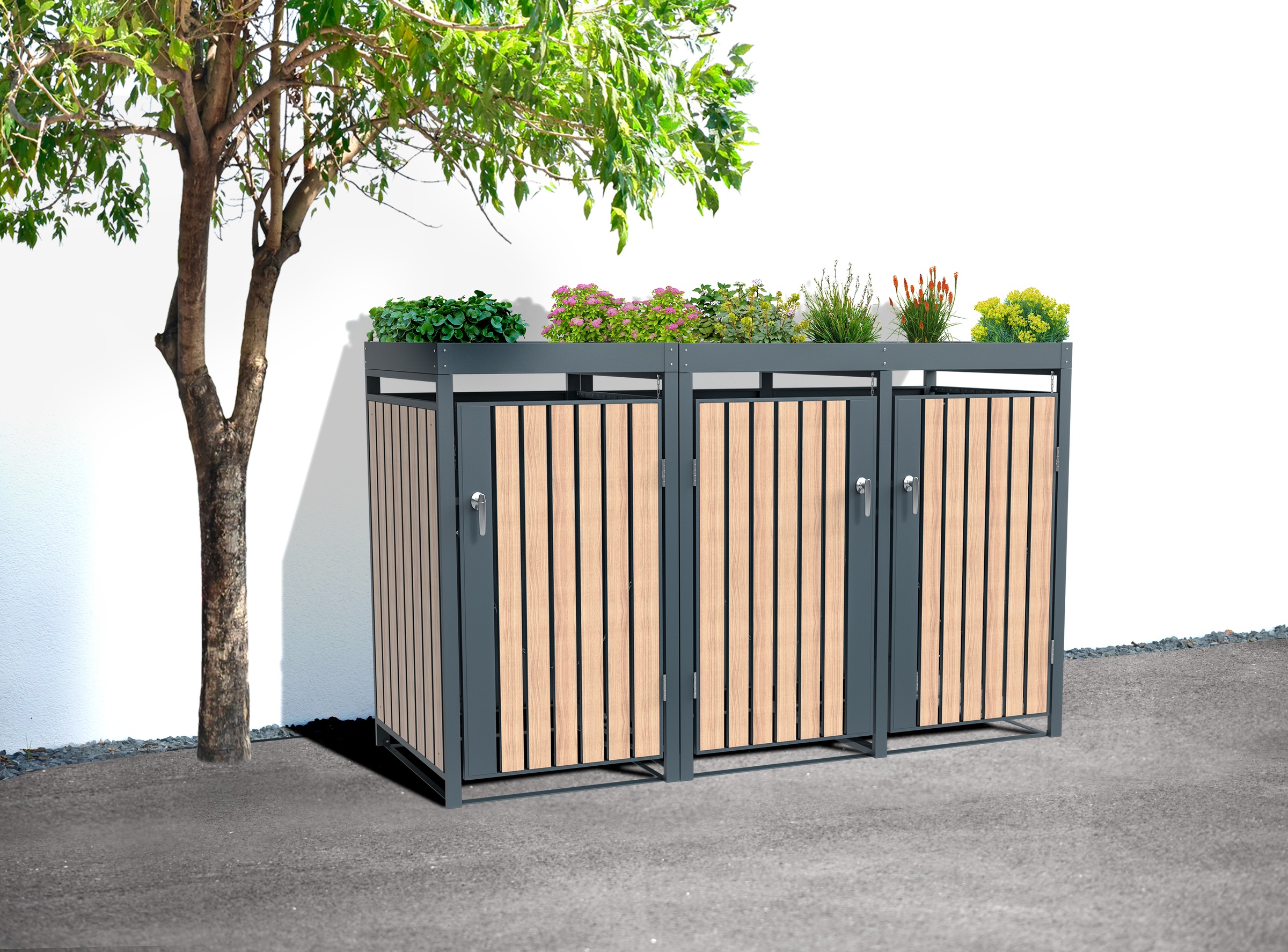 WESTMANN Mülltonnenbox "Planta", Platz für 3 Mülltonnen je 240 L, BxHxT: 20 günstig online kaufen