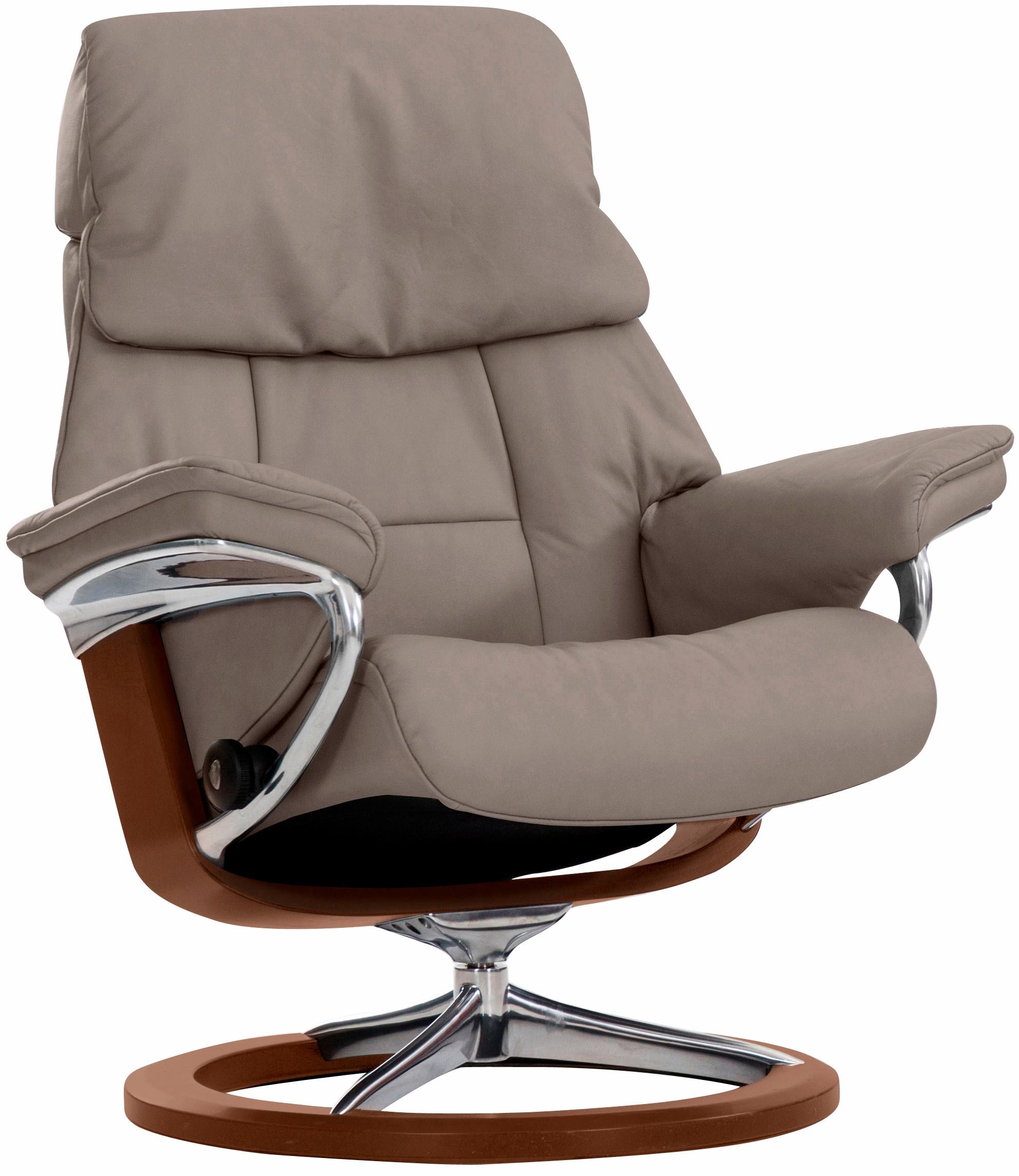 Stressless Relaxsessel "Ruby" mit Signature Base, Größe S, Gestell Eiche, Wenge, Braun & Schwarz