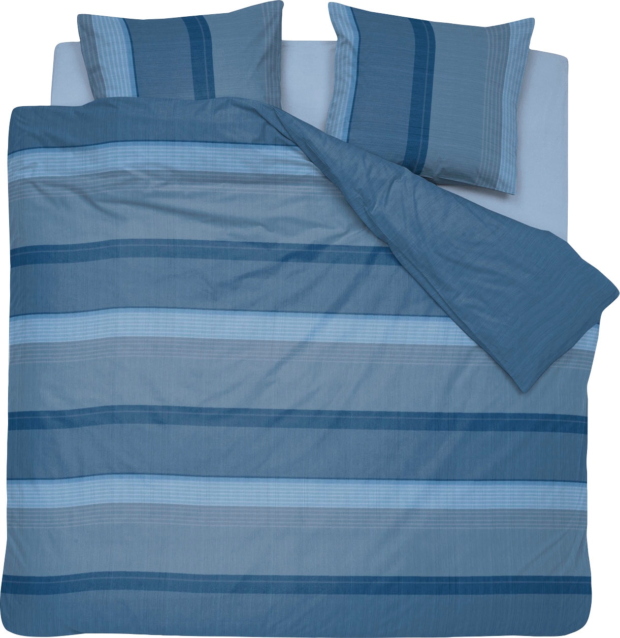Cinderella Wendebettwäsche "Prato" 3 Stk. mit Streifen günstig online kaufen
