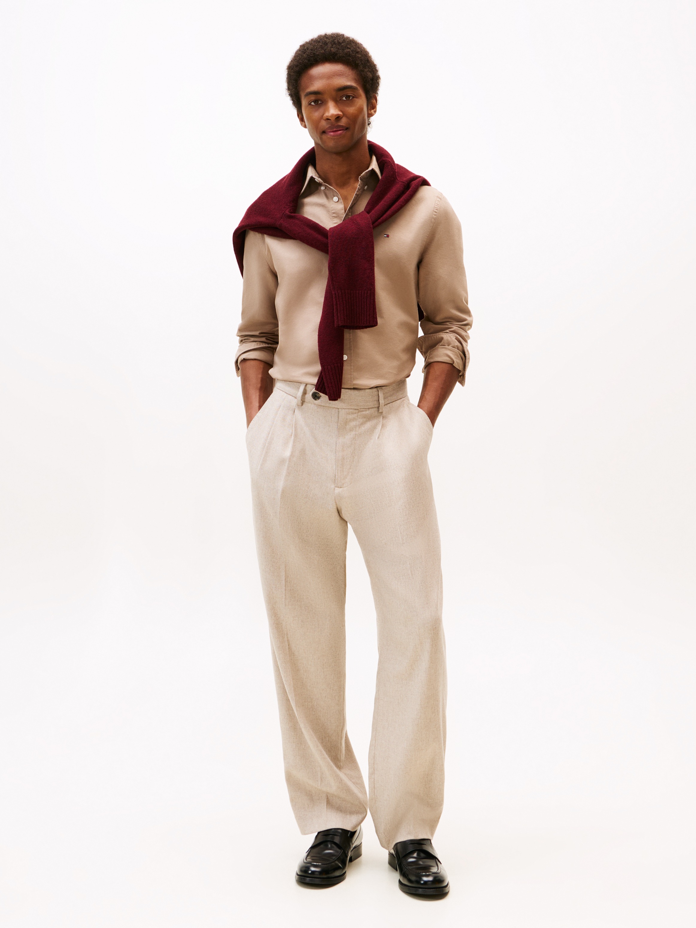 Tommy Hilfiger Langarmhemd »SOLID HERITAGE OXFORD RF SHIRT«