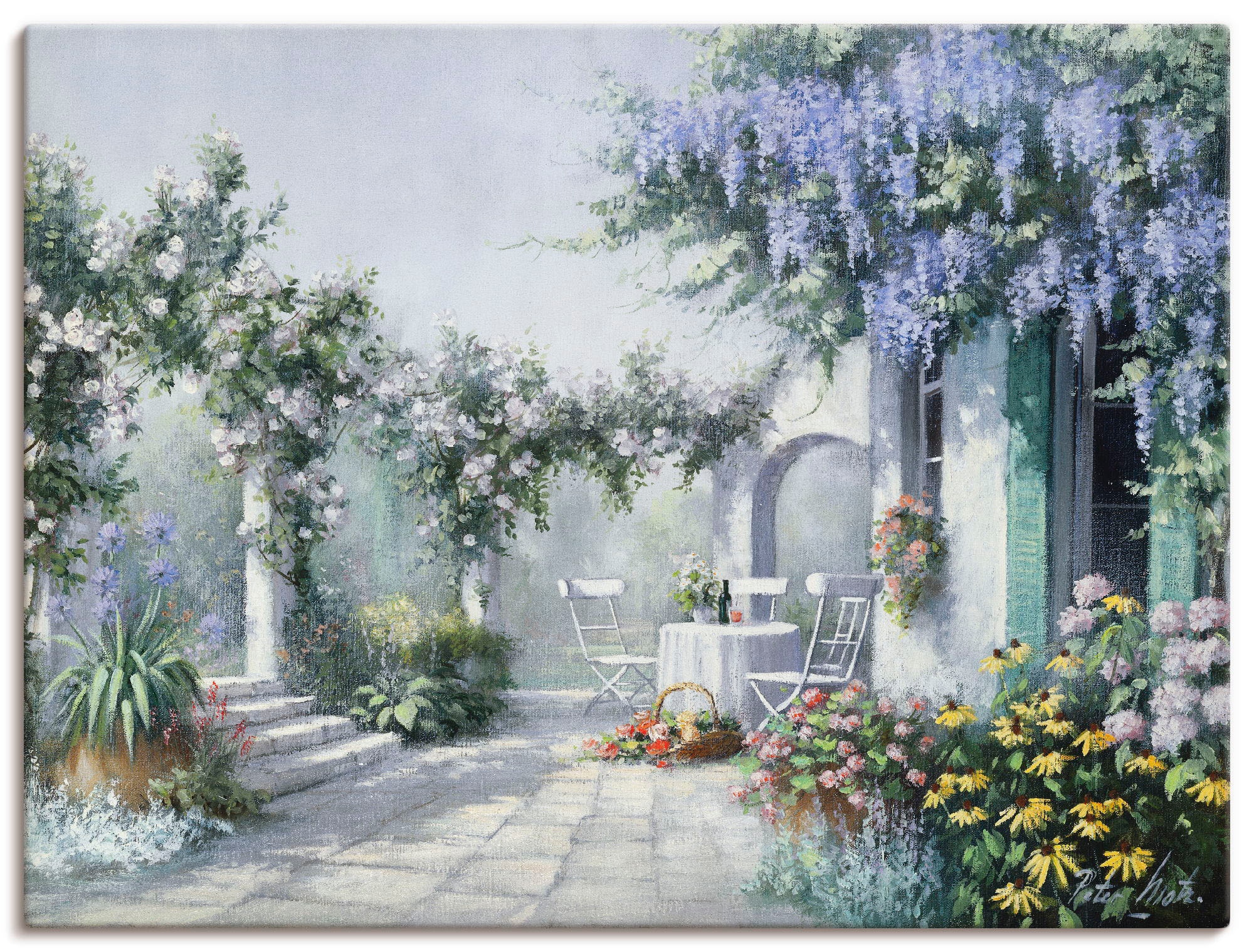 Artland Leinwandbild "Natürliche Magie", Garten, (1 St.), auf Keilrahmen gespannt