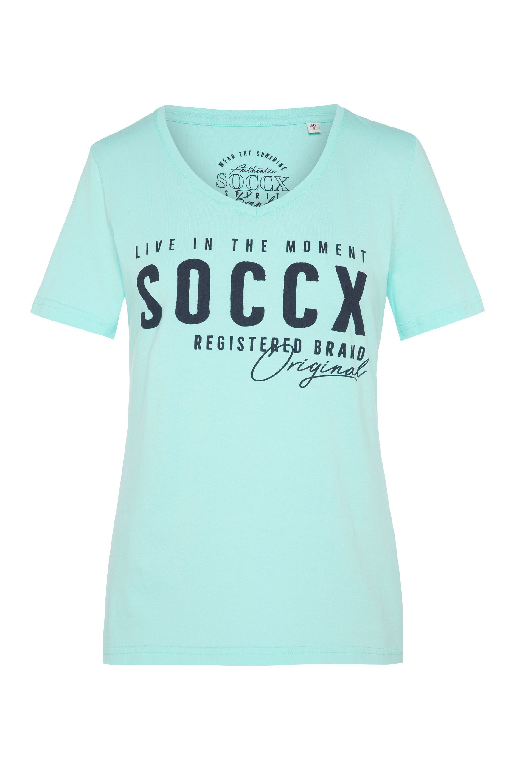 SOCCX V-Shirt, aus Baumwolle