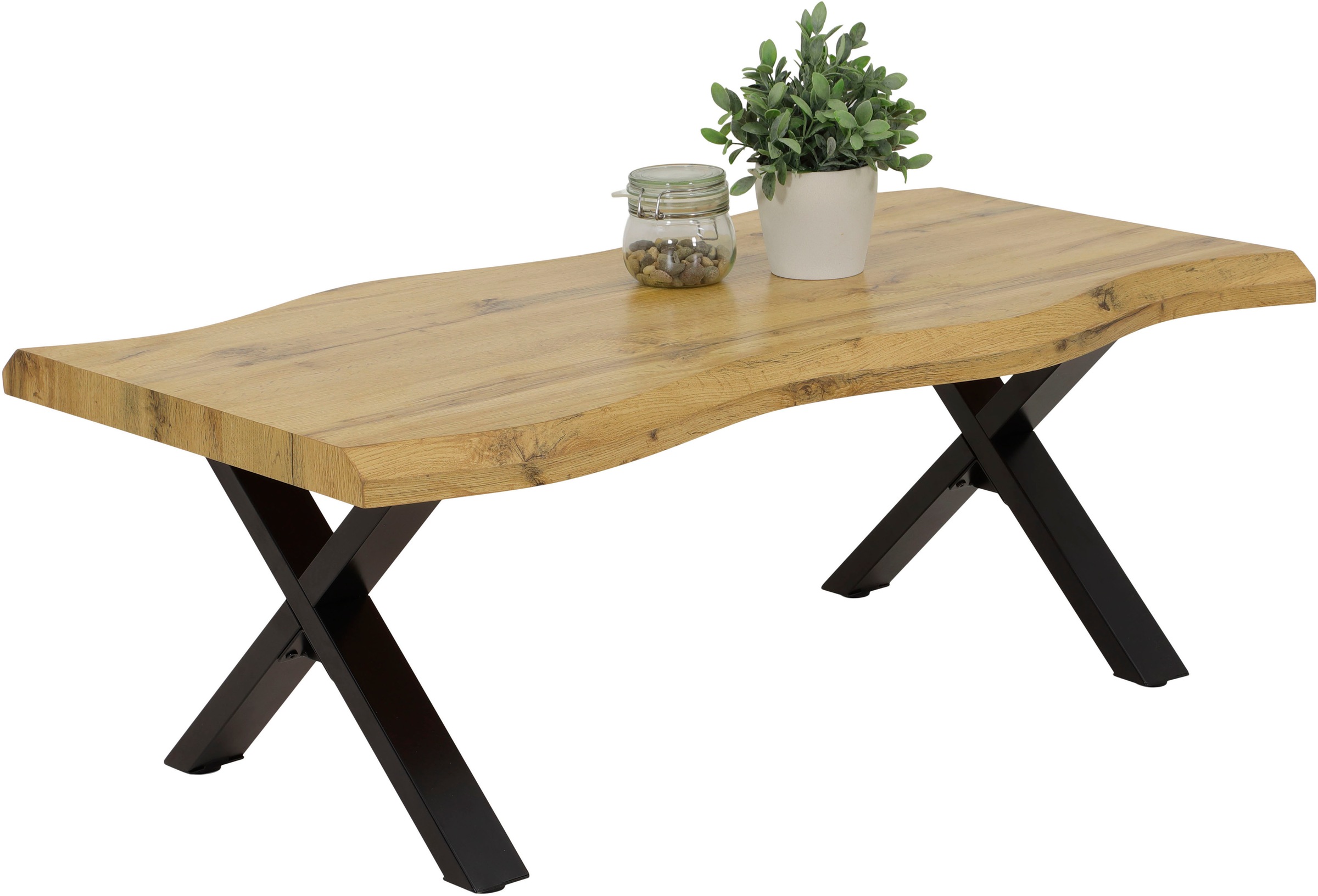 HELA Couchtisch "GERD" Baumkantenoptik, Breite 110 cm günstig online kaufen