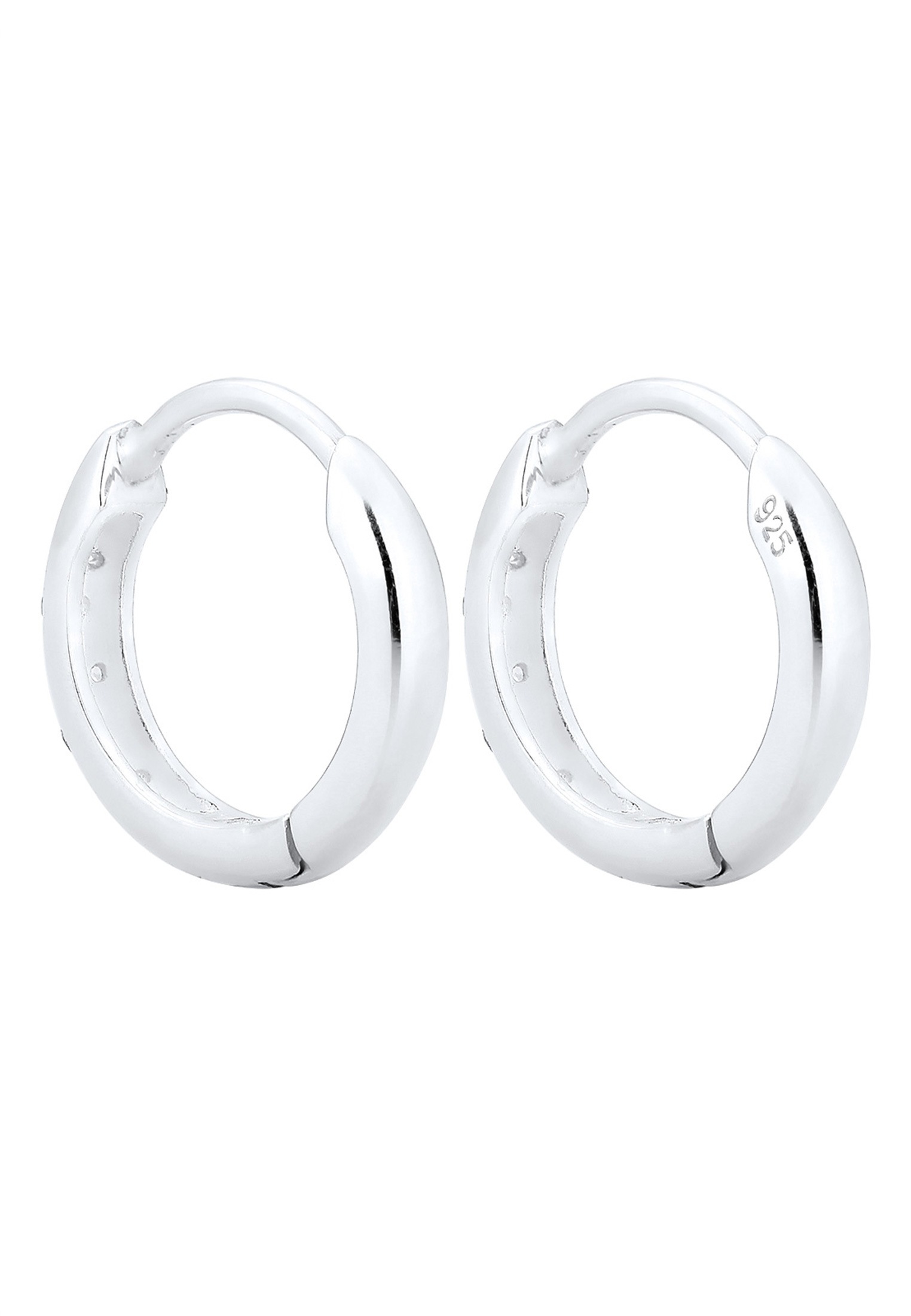 Elli DIAMONDS Paar Creolen »Creolen Diamant Brillantschliff (0.05 ct) 925 Sterling Silber«