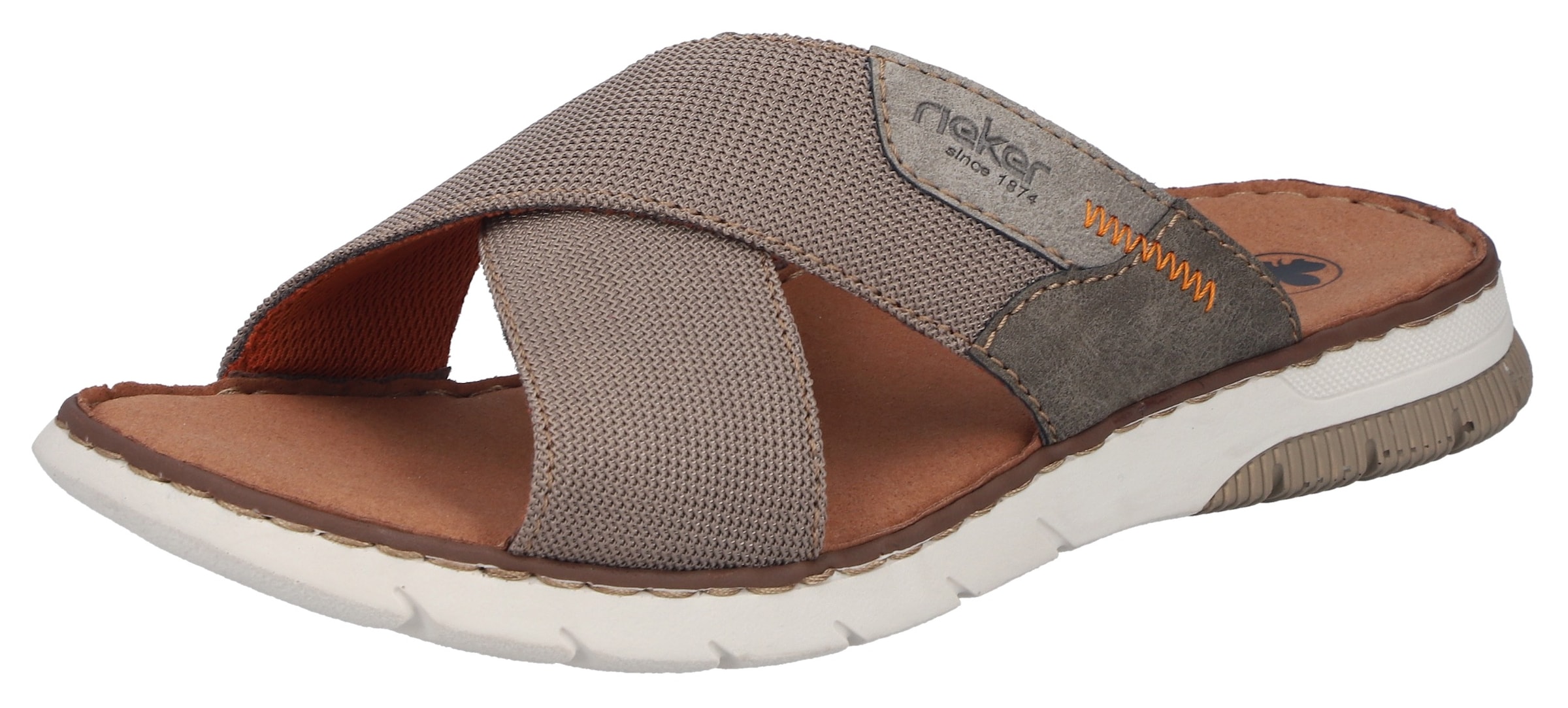 Rieker Pantolette Sommerschuh, Strandschuh, Urlaubsschuh mit Kreuzbandage günstig online kaufen