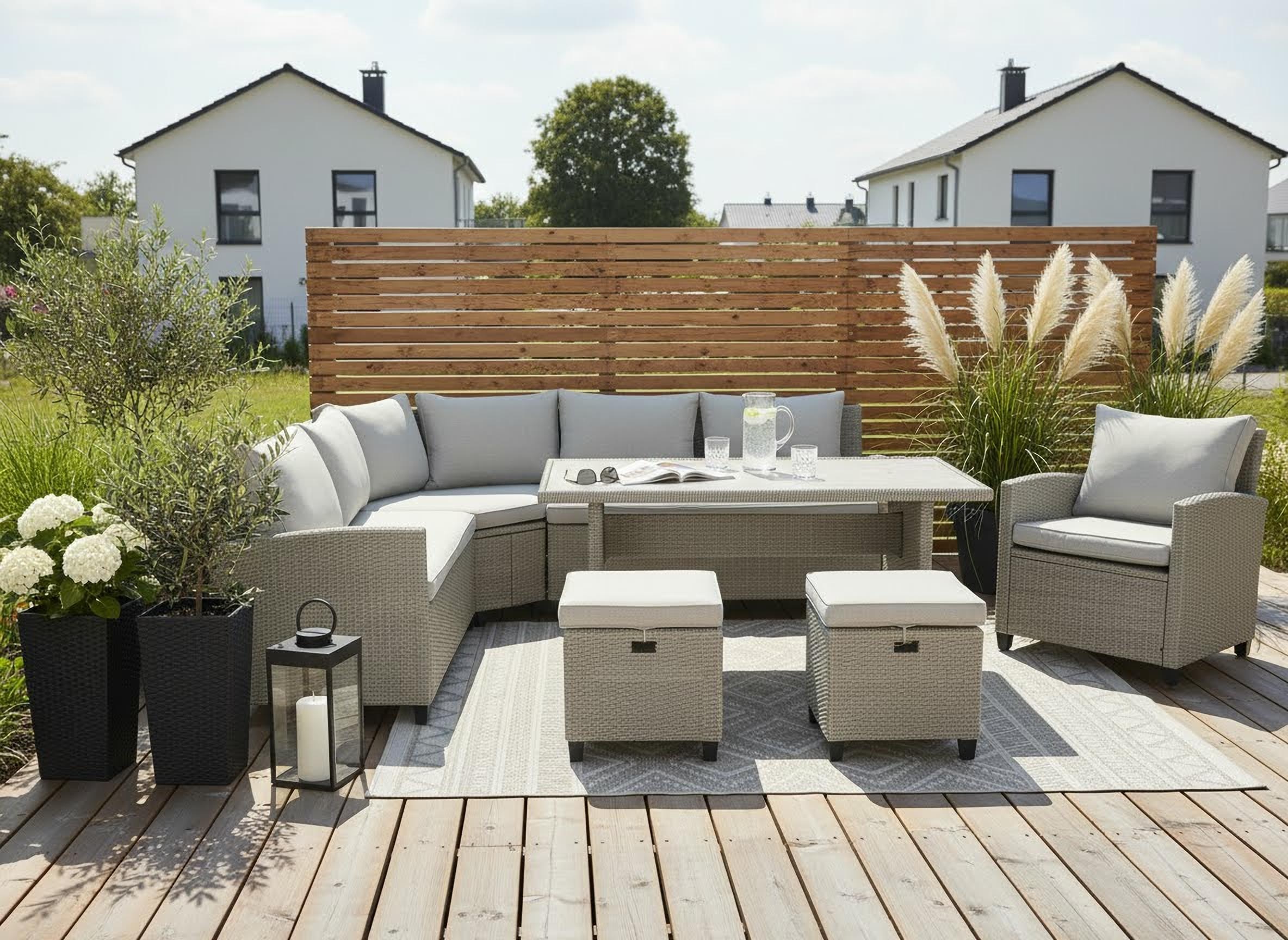 KONIFERA Gartenlounge-Set "Keros Premium XL" Set, 2x 2er Sofa, 1x Ecke, 1x günstig online kaufen