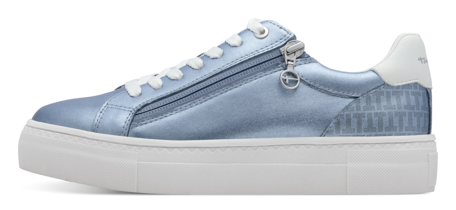 Tamaris Plateausneaker, Freizeitschuh, Halbschuh, Schnürschuh mit gepolstertem Schaftrand