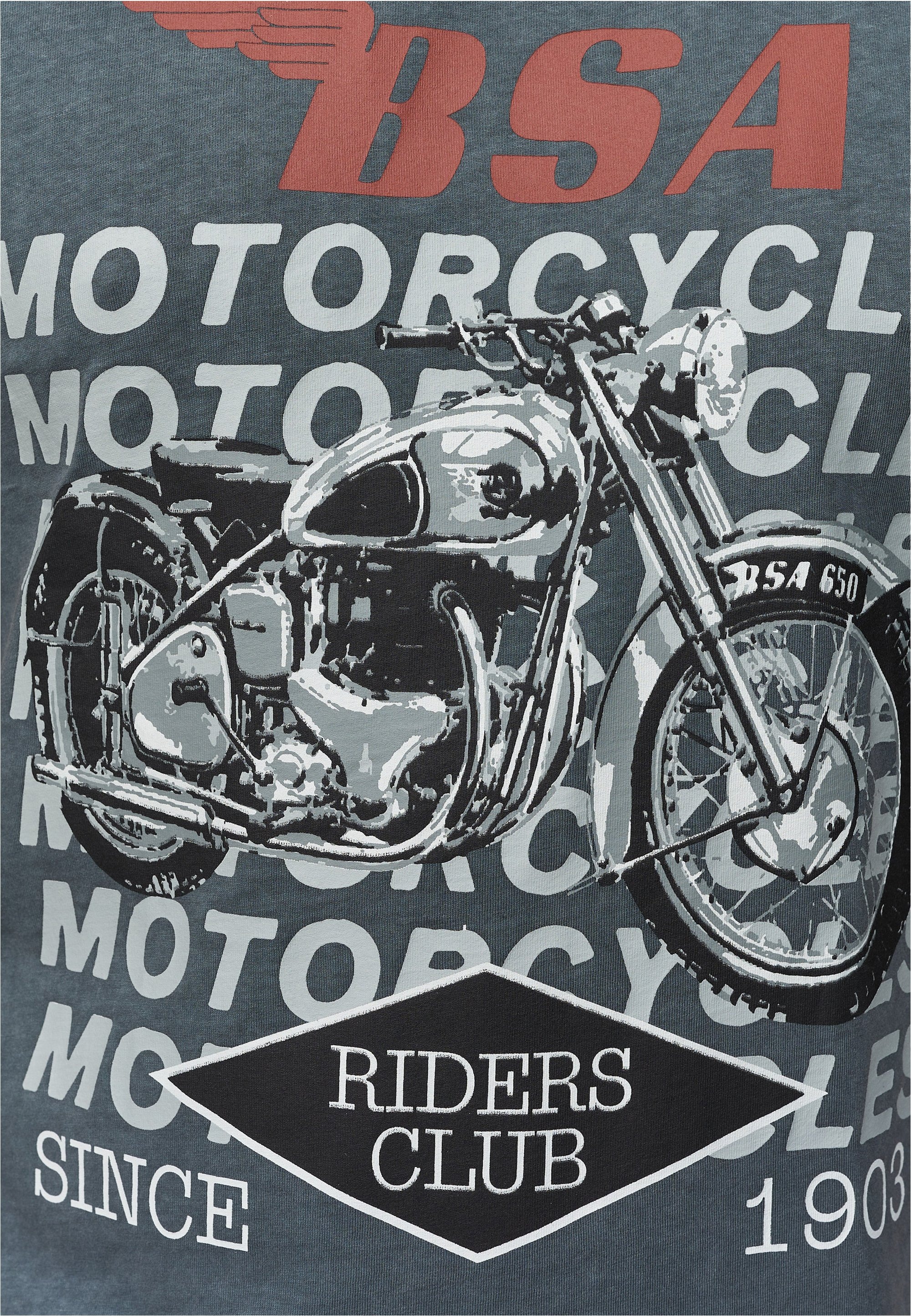 Recovered T-Shirt »BSA Birmingham Motorcycles«, (1 tlg.), mit coolem Print