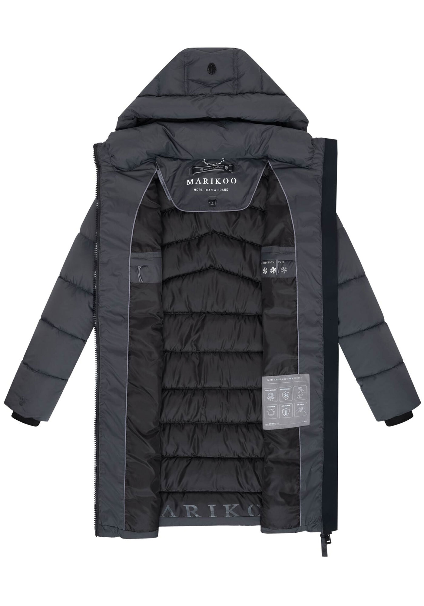 Marikoo Winterjacke »Kaltnäschen«, mit warmem Fleece in den Taschen