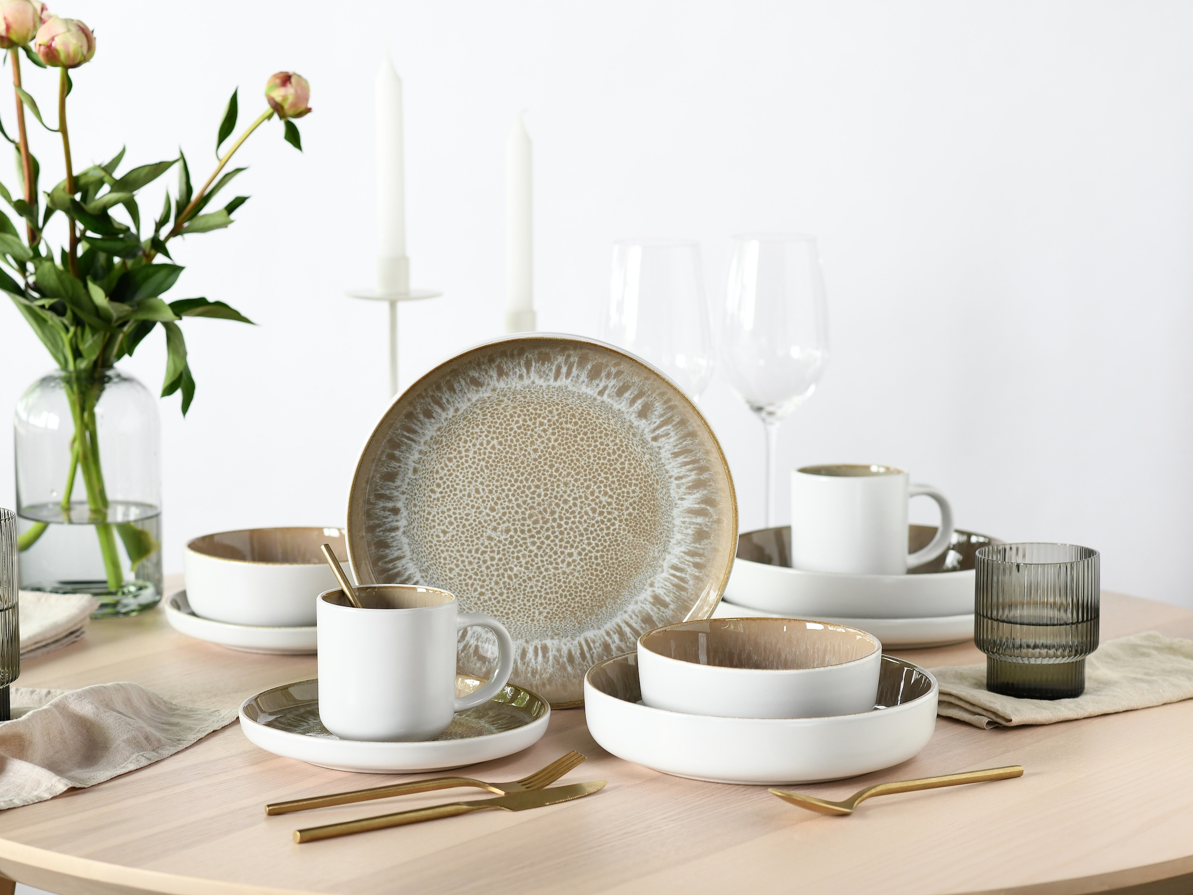 my home Kombiservice "modernes Geschirr-Set, Service Nydala" hohe Haltbarke günstig online kaufen