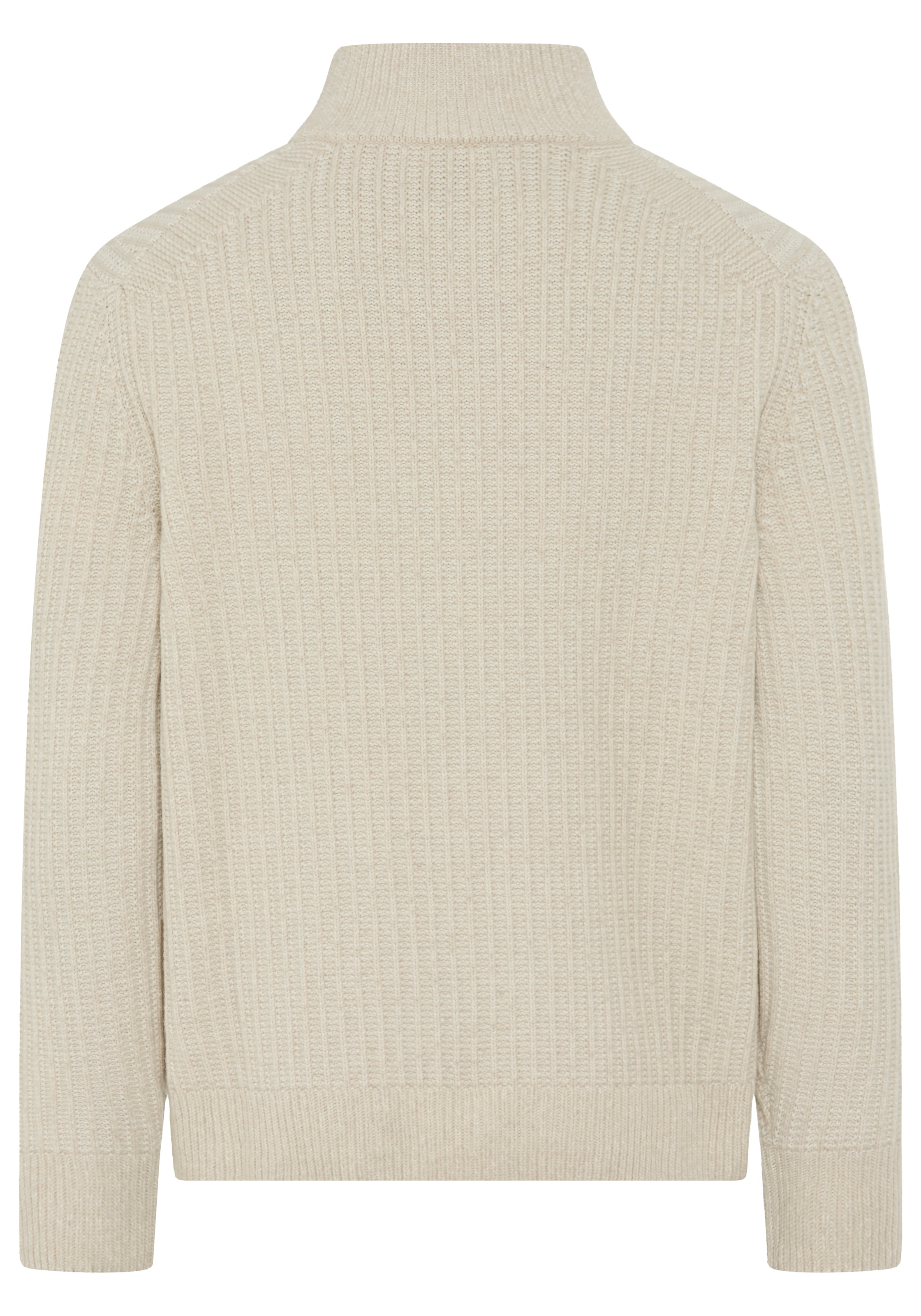 BOSS ORANGE Strickpullover Kwinter Troyer-Kragen, Rippstrick, günstig online kaufen
