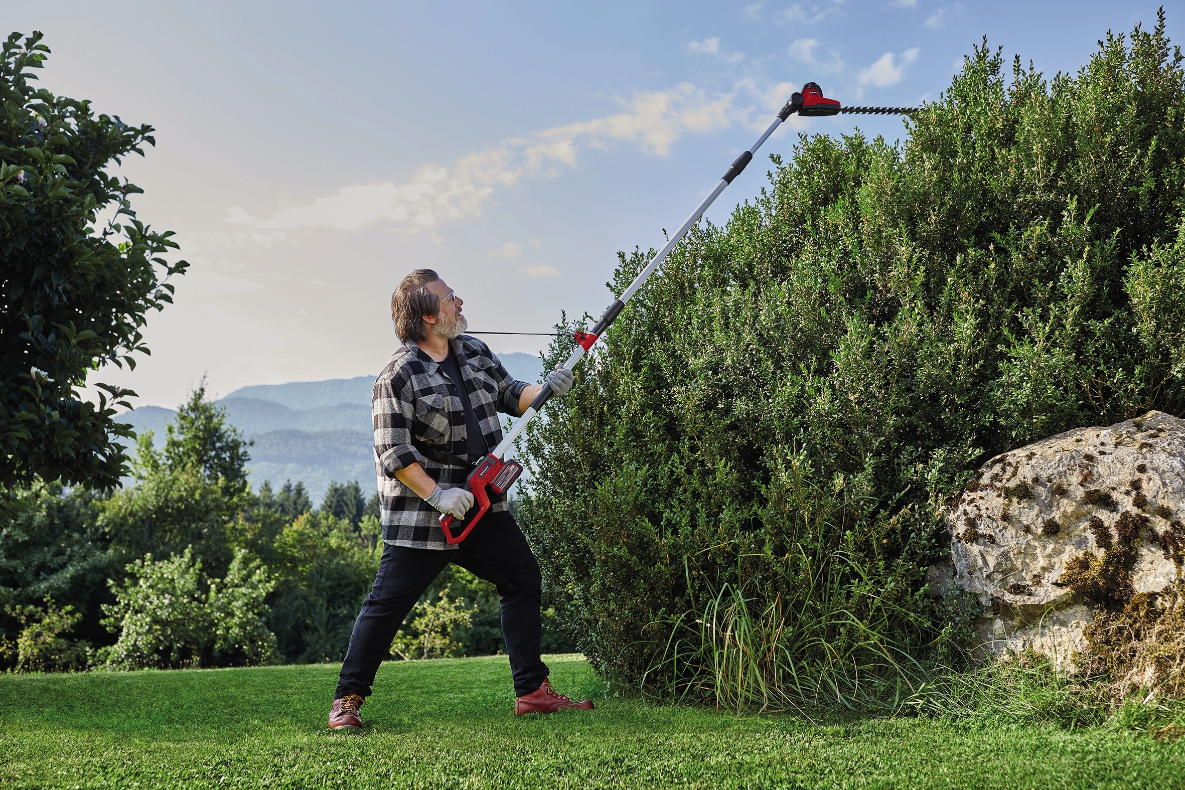 Einhell Teleskop-Heckenschere »GC-HH 18/45 Li T-Solo«, 45 cm Schwertlänge