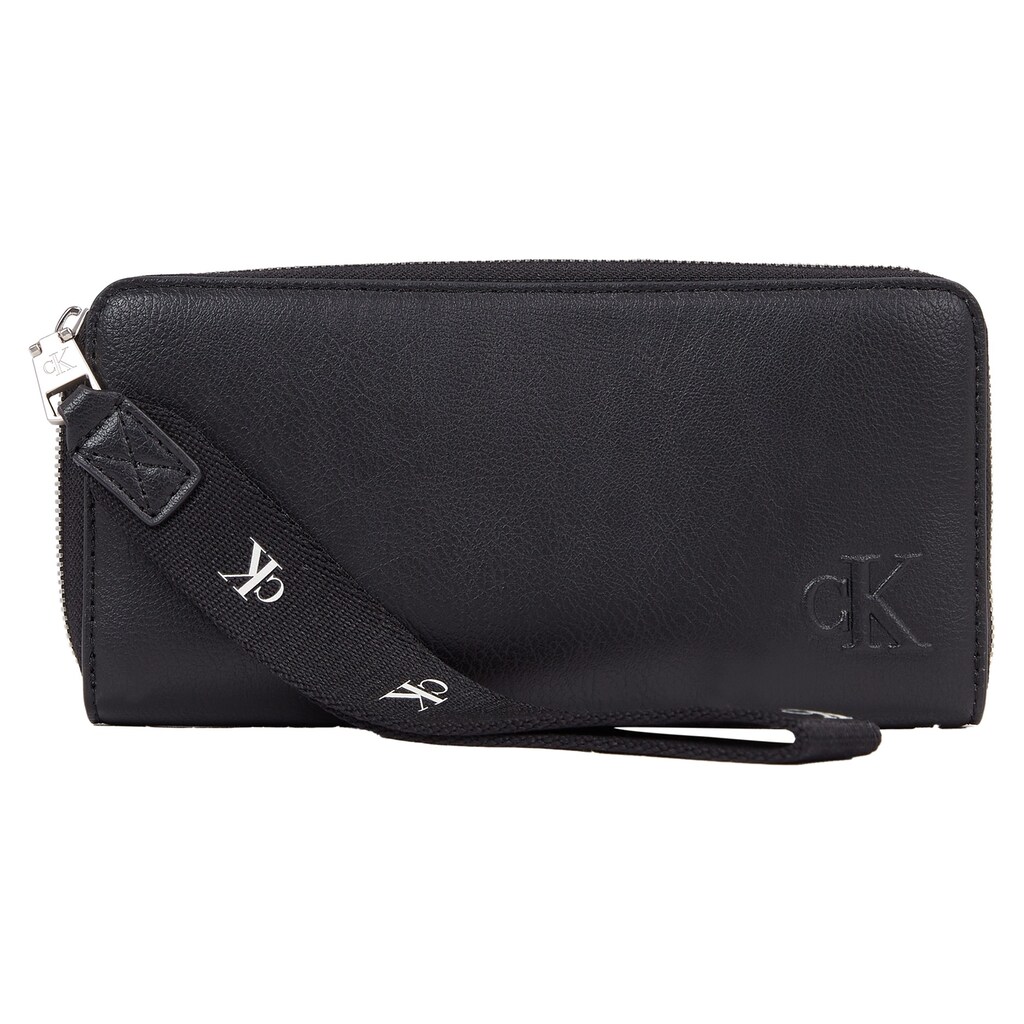 Calvin Klein Jeans Geldbörse »ULTRALIGHT ZA W/WRISTLET PU« mit dezentem Markenlogo vorne Calvin Klein Jeans Geldbörse »ULTRALIGHT ZA W/WRISTLET PU« mit dezentem Markenlogo vorne