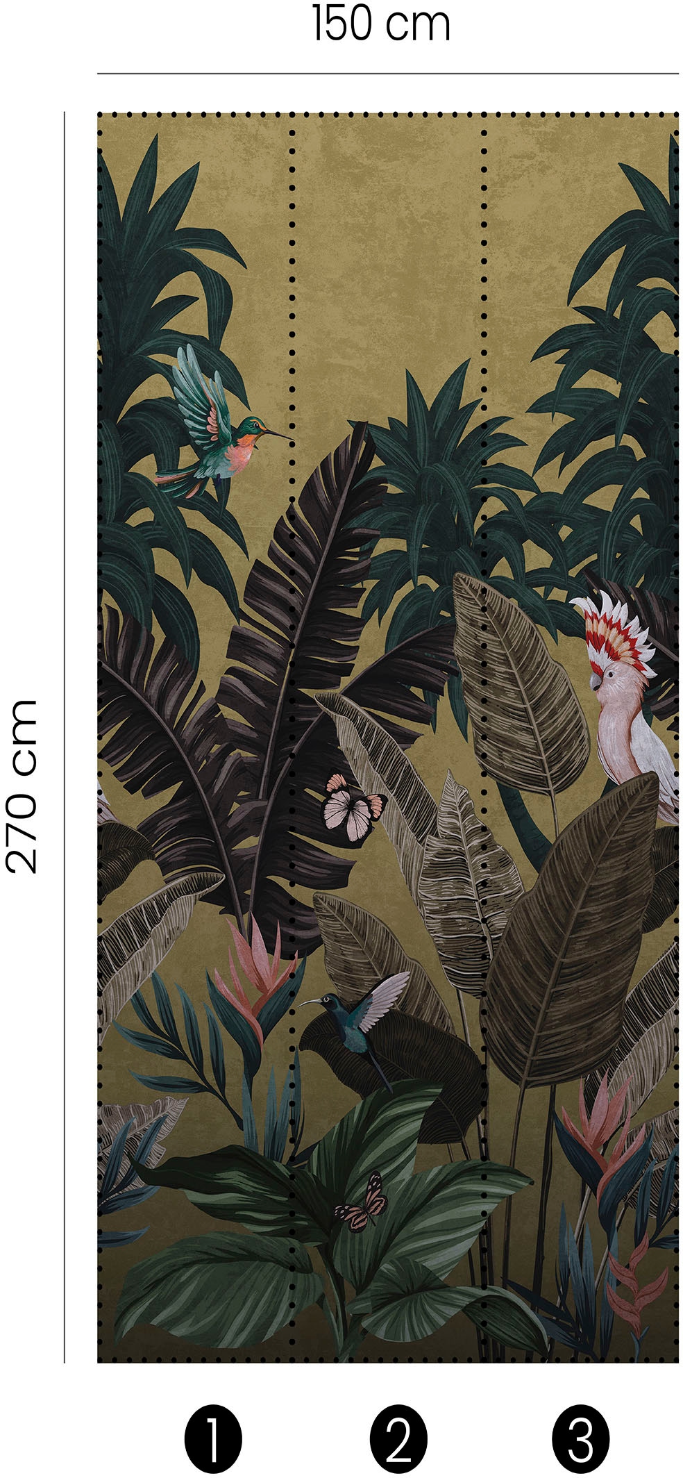 Fashion for frei, floral, | Twilight«, kaufen GUIDO Fototapete MARIA KRETSCHMER Phthalate online walls BAUR »Tropical