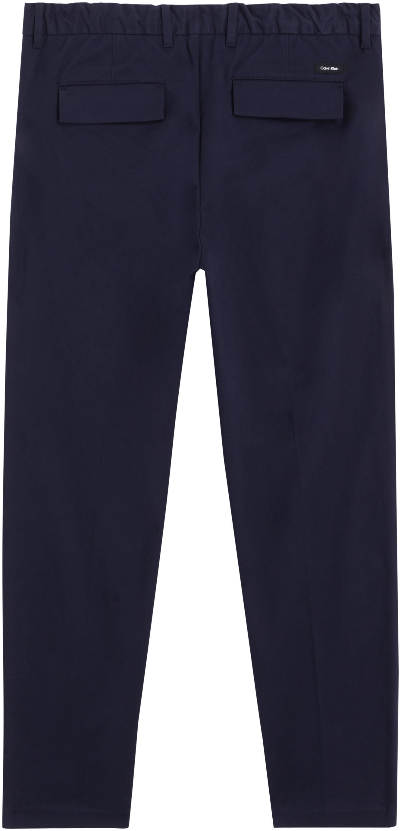 Calvin Klein Bügelfaltenhose »MODERN TWILL TAPERED PLEAT PANTS«, mit Logoprägung