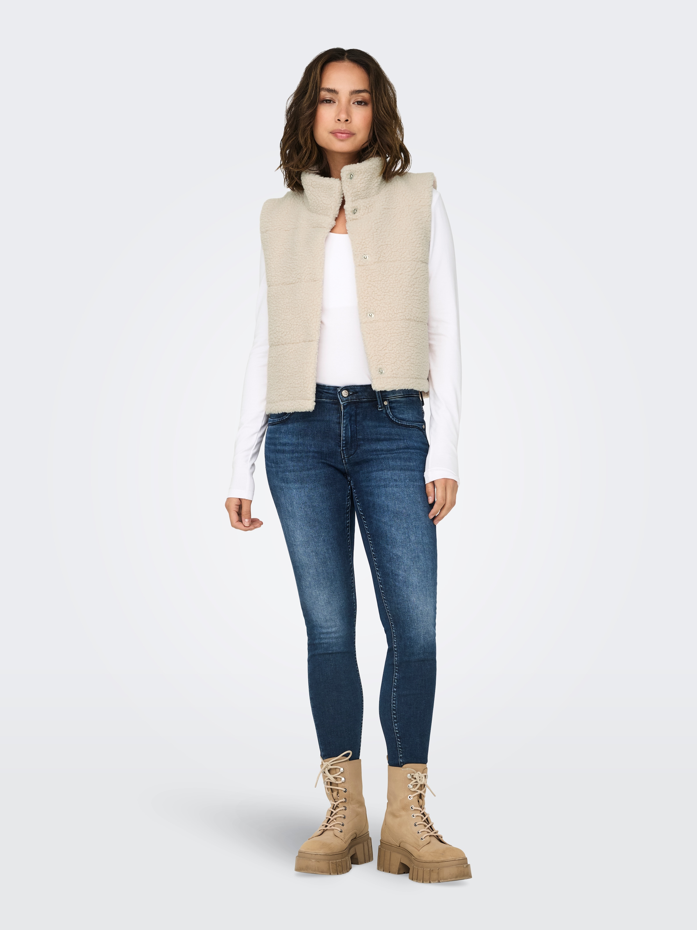 ONLY Anzugweste »ONLSANDRA TEDDY WAISTCOAT LIFE OTW NOOS«