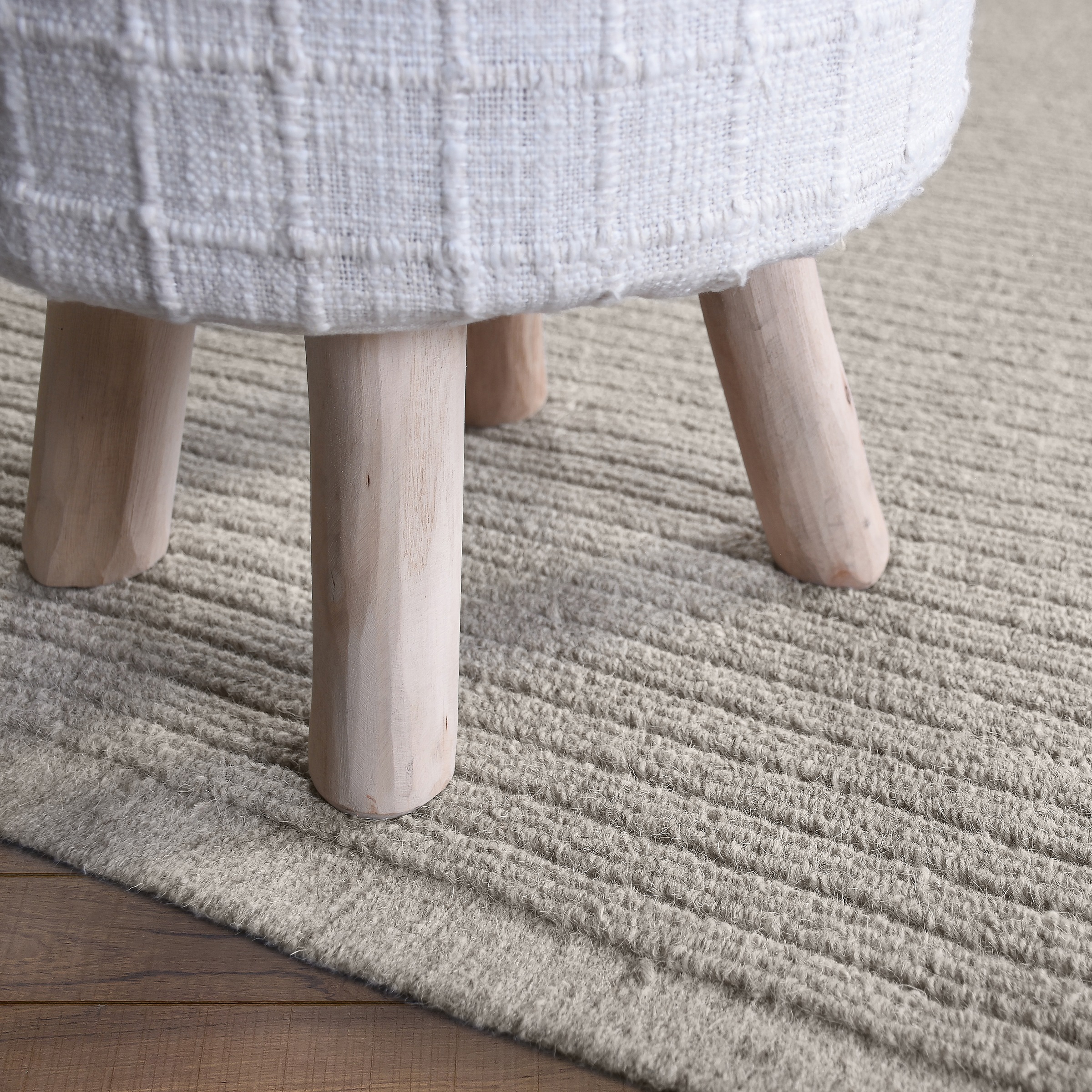 my home Wollteppich »Sola«, rechteckig, 12 mm Höhe, Hoch-Tief-Struktur, Handgearbeitet,Wohnzimmer, Schlafzimmer, Esszimmer