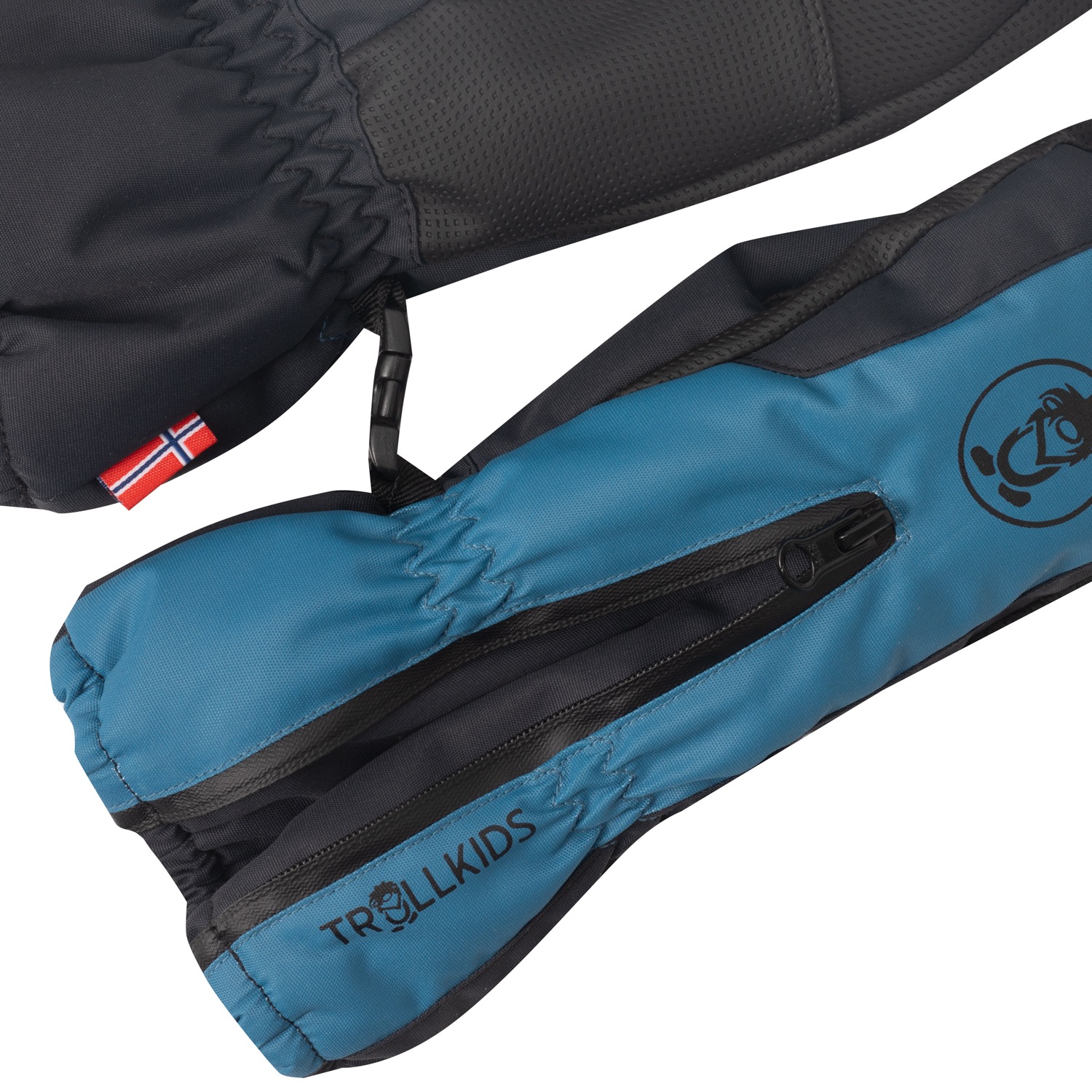 TROLLKIDS Skihandschuhe »KIDS RAULAND MITTEN« robuster, wasserdichter Fausthandschuh, mit unterlegtem Reißverschluss