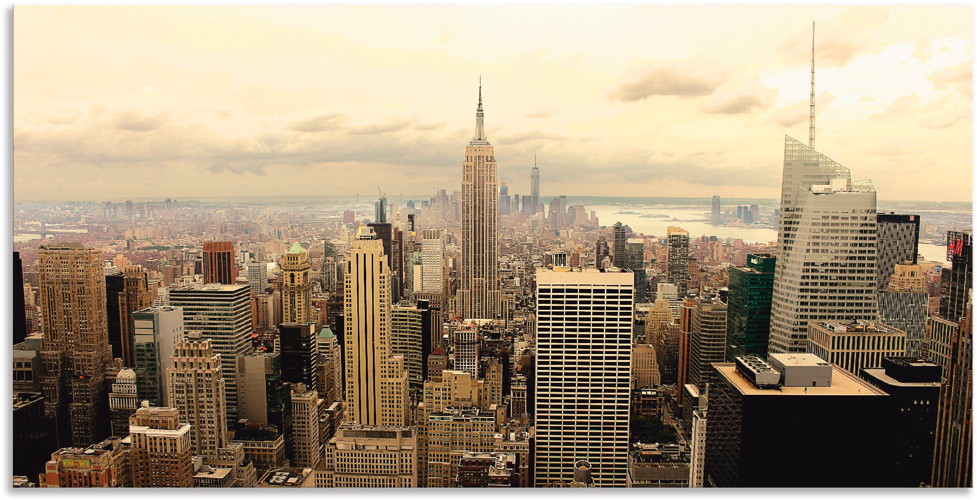 Artland Wandbild "Skyline Manhattan - New York", Amerika, (1 St.), als Alub günstig online kaufen