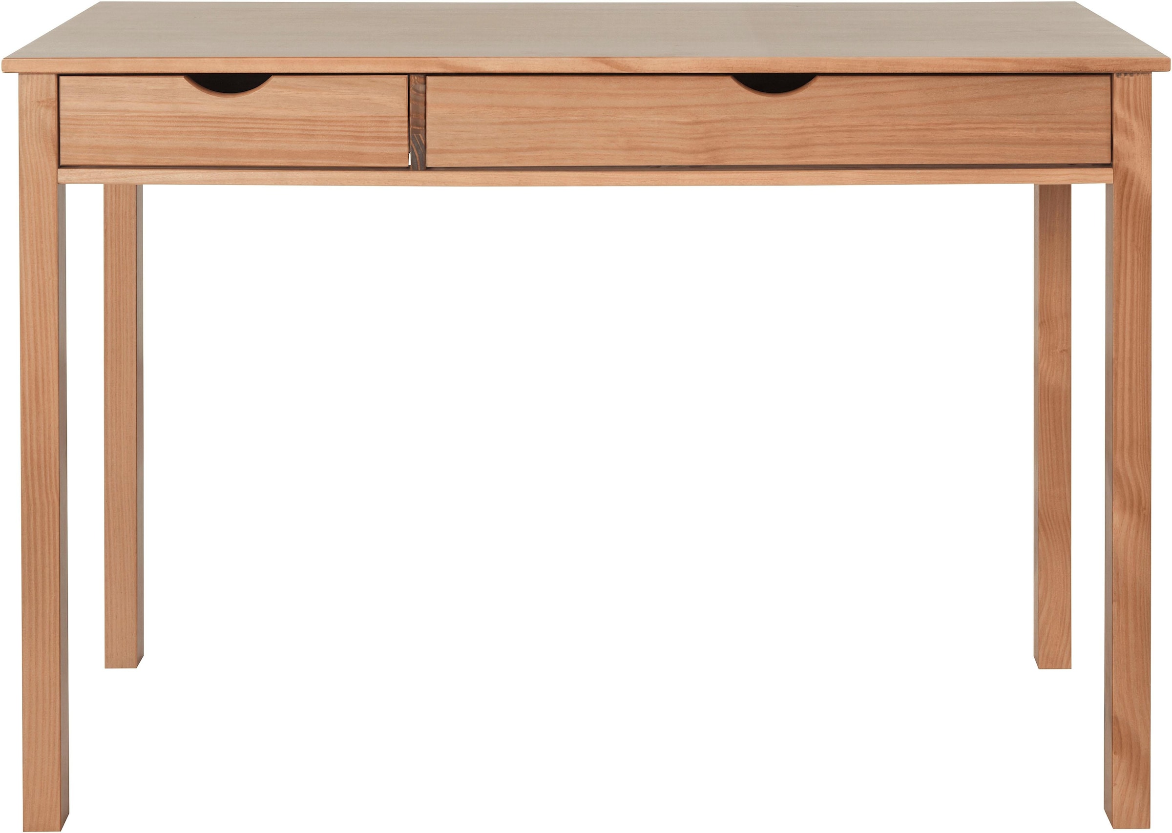 INOSIGN Schreibtisch »Gava«, massives Kiefernholz, für das home office, Laptoptisch Breite 120 cm