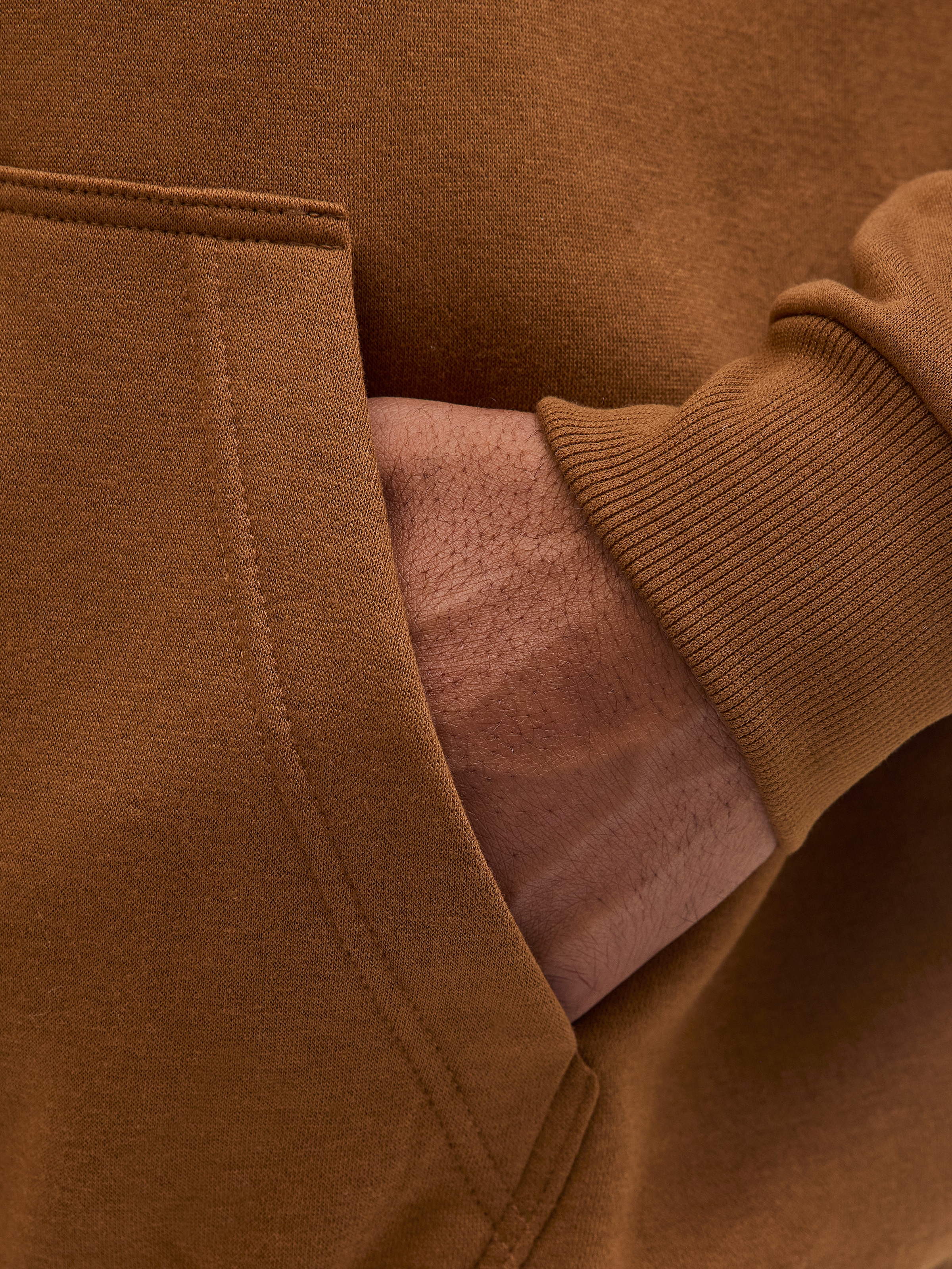 Jack & Jones PlusSize Kapuzensweatshirt »JJEBRADLEY SWEAT HOOD NOOS PLS«, mit Rippbündchen