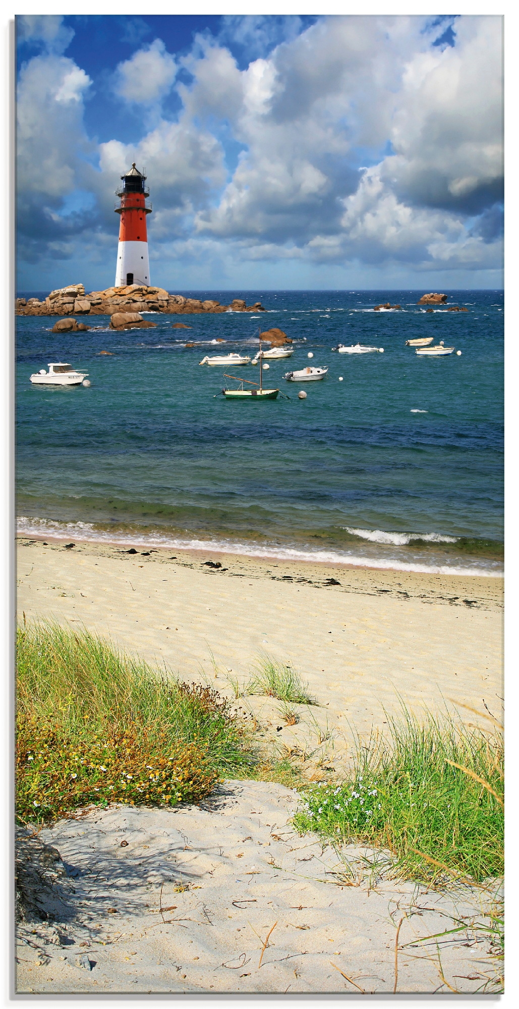 Artland Glasbild "Blick von den Dünen" Küste 1 Stk. tlg. in verschiedenen G günstig online kaufen