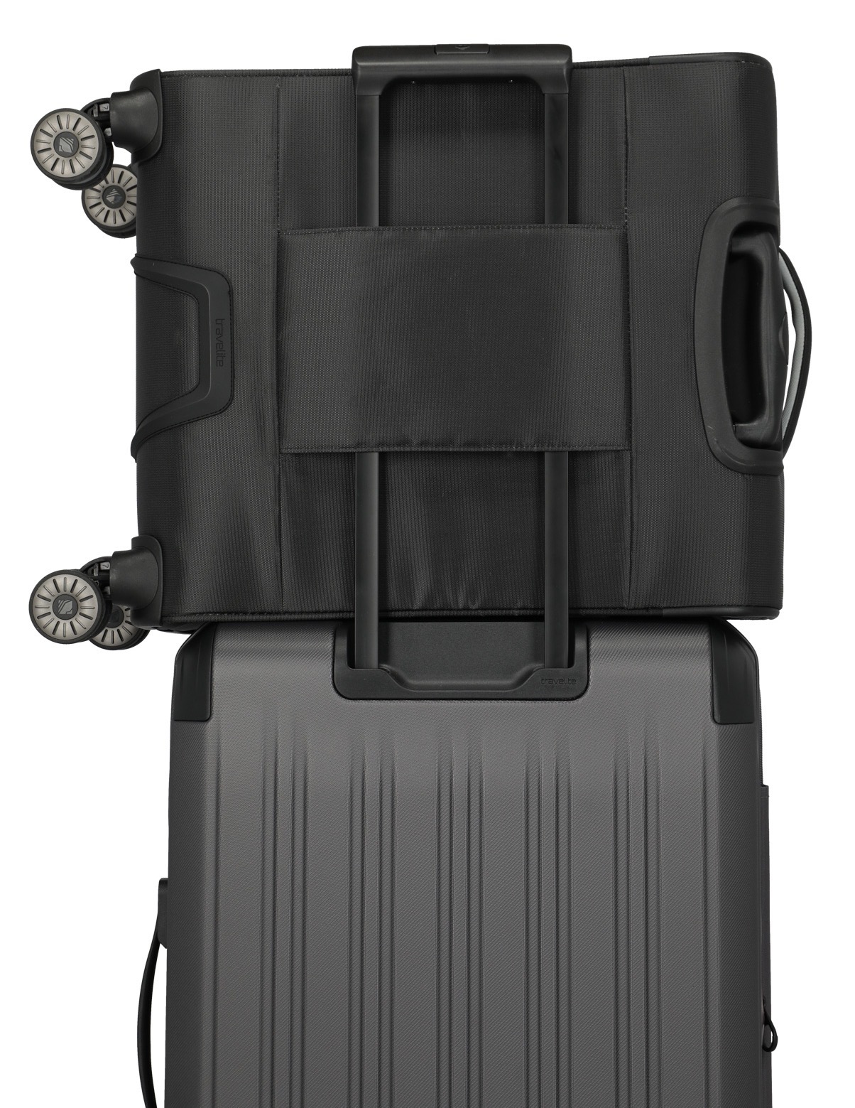 travelite Handgepäck-Trolley »JETPACK Max 4 Cabin, konzip. für Lufthansa, Austrian Airlines & Swiss«, 4 Rollen, Weichgepäck-Koffer Handgepäck für die meisten gängigen Airlines