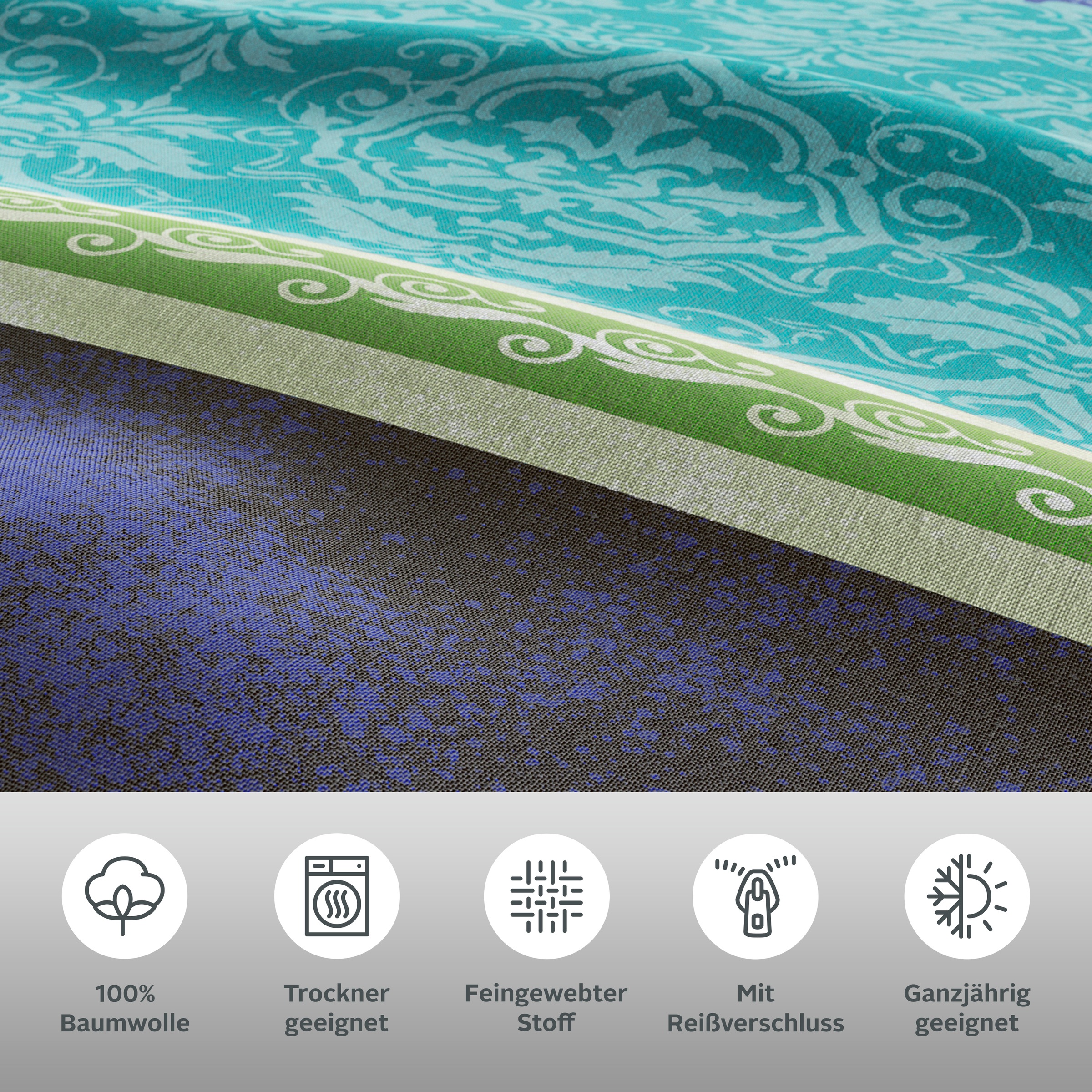 Thumbnail - OTTO home Bettwäsche "Sonnenham" 2 Stk. in Gr. 135x200 oder 155x220 cm, 100% Baumwolle, Paisley