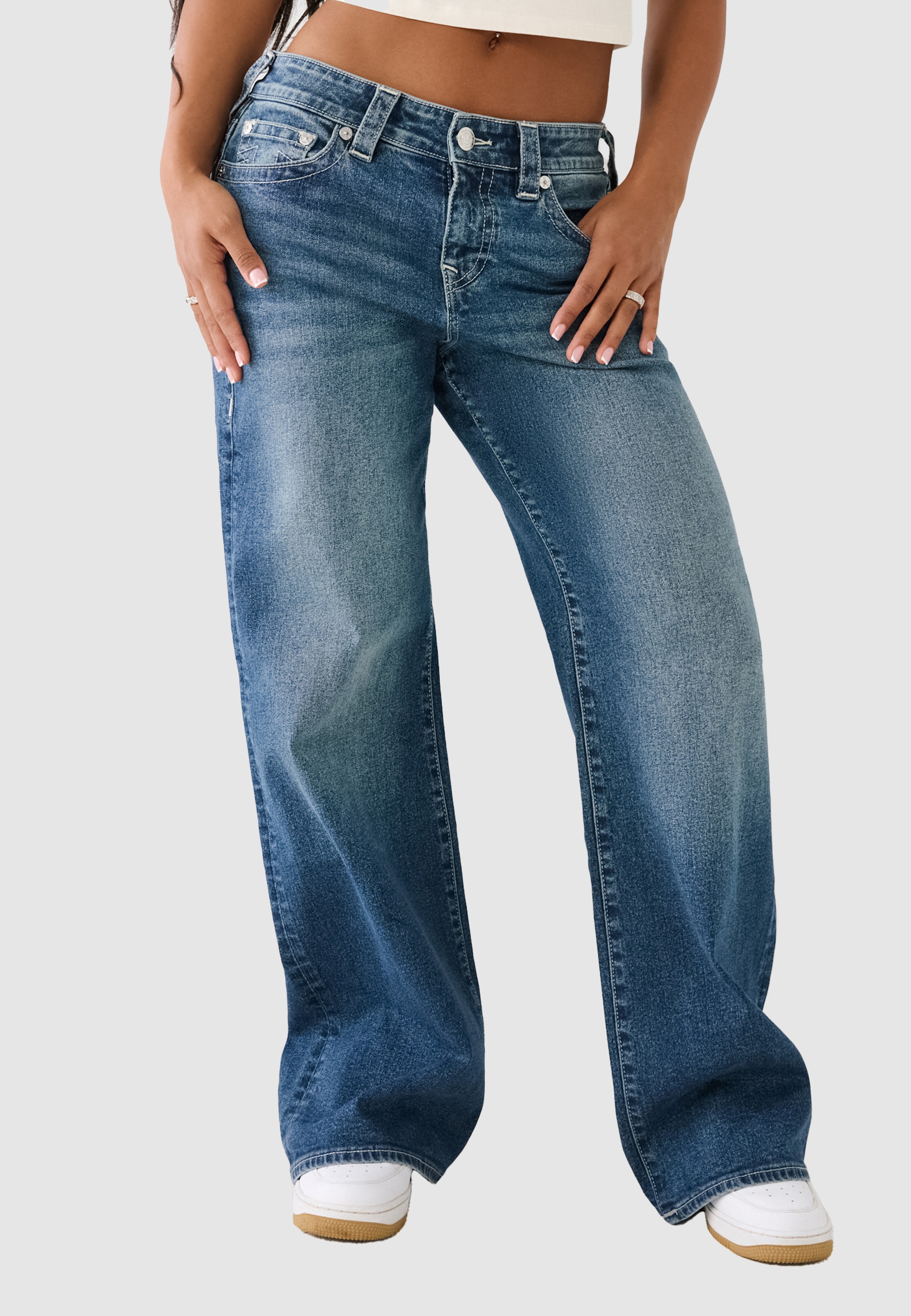 True Religion Loose-fit-Jeans "BOBBI BAGGY JEAN" Baumwollmischung, loose fit, regular waist
