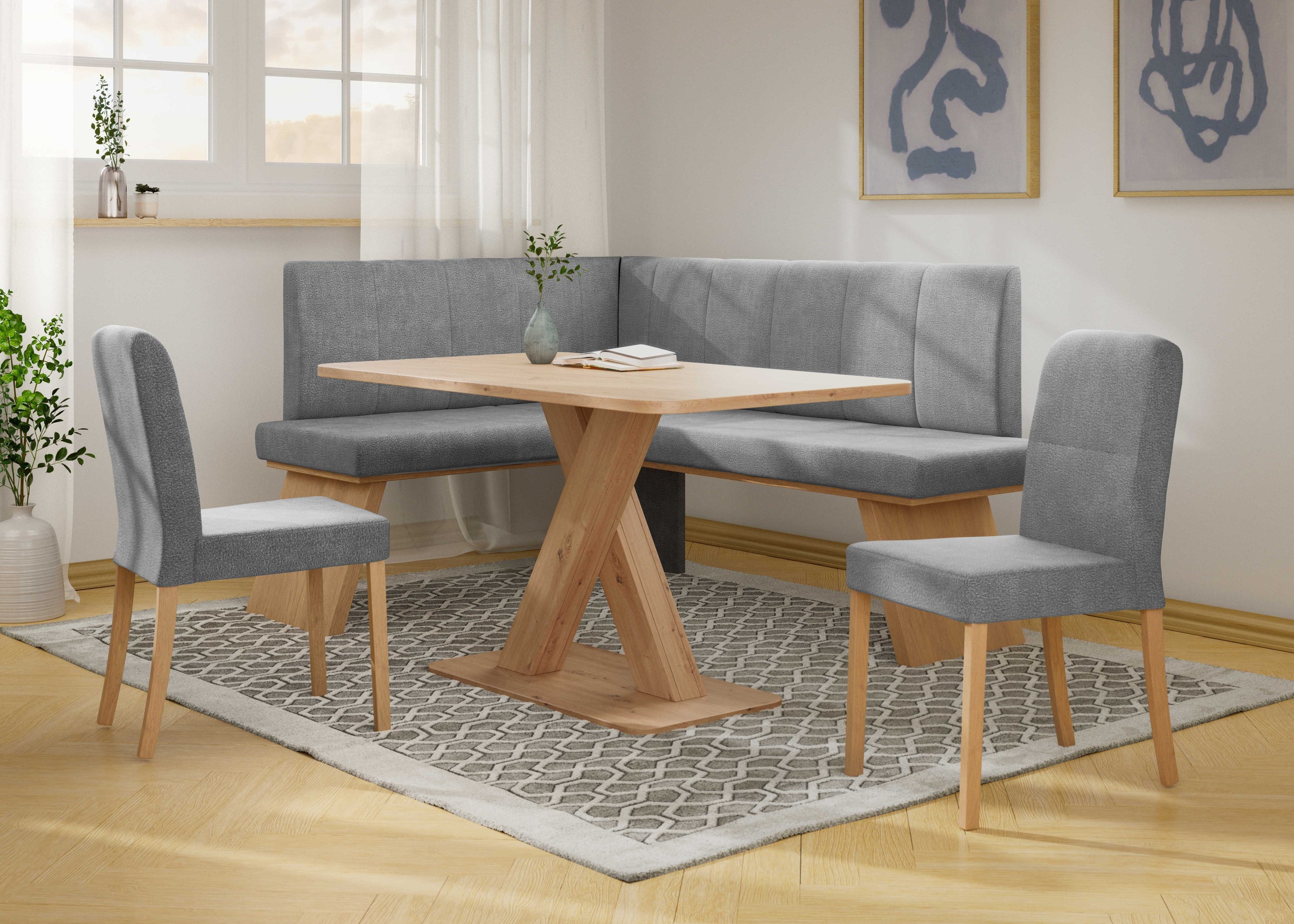 Home affaire Eckbankgruppe "Nina", (Set, 4 tlg., 4er), Sitzgruppe Esszimmer günstig online kaufen
