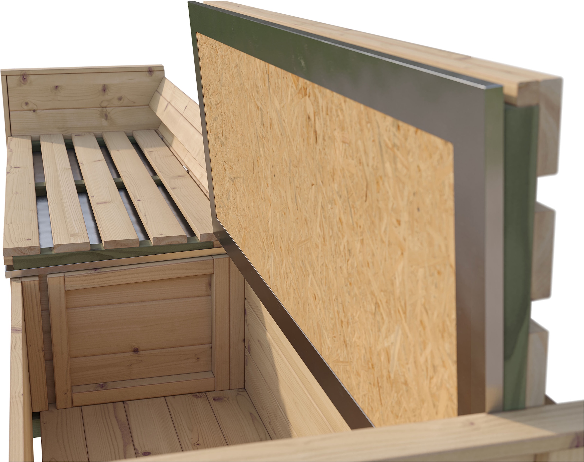 weka Sitztruhe »optionale Erweiterung für Gartenhaus Killarney« verschiedene Farben und Größen