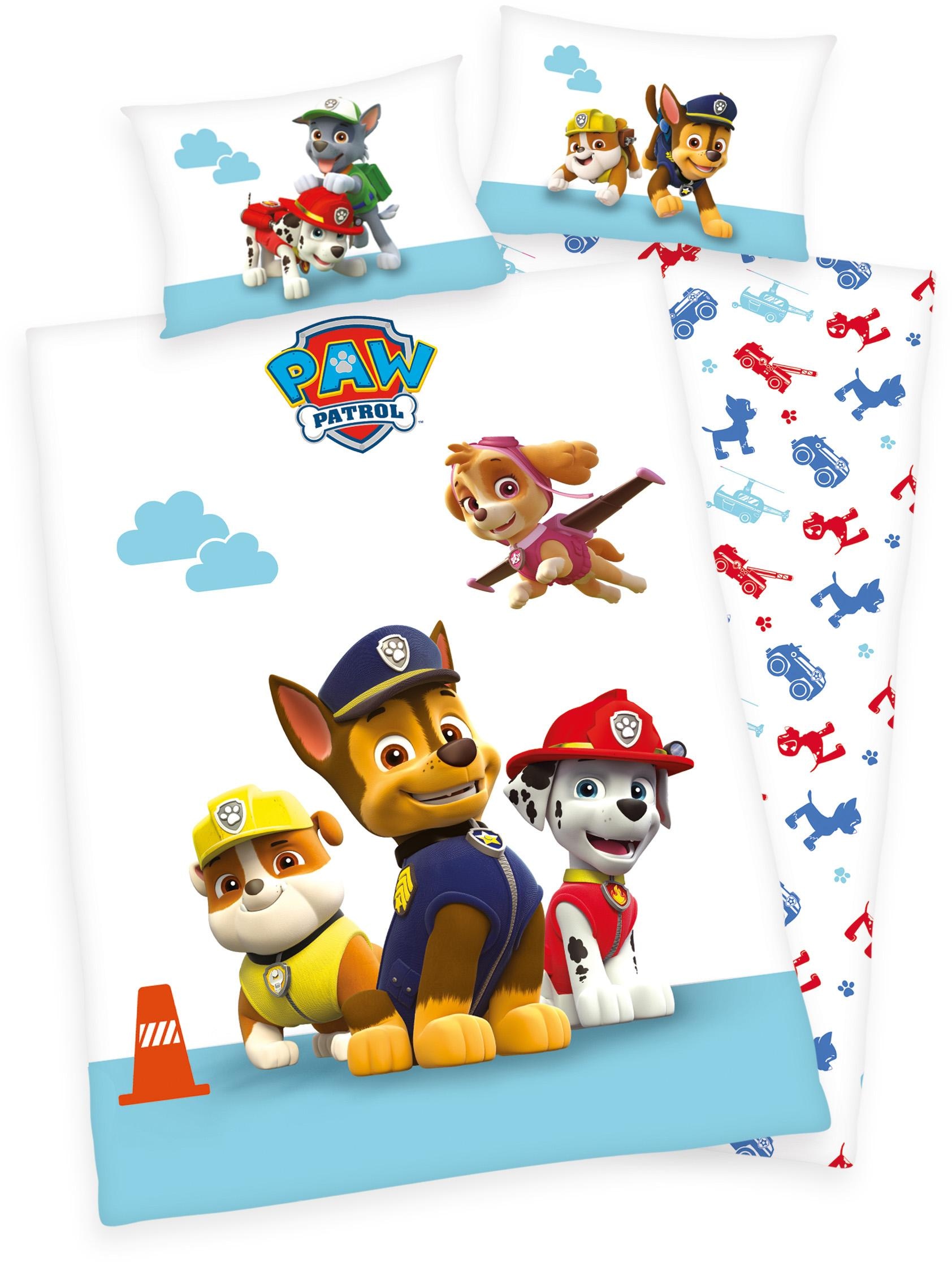 PAW PATROL Kinderbettwäsche »Dogs«, (2 tlg.), mit Hunden