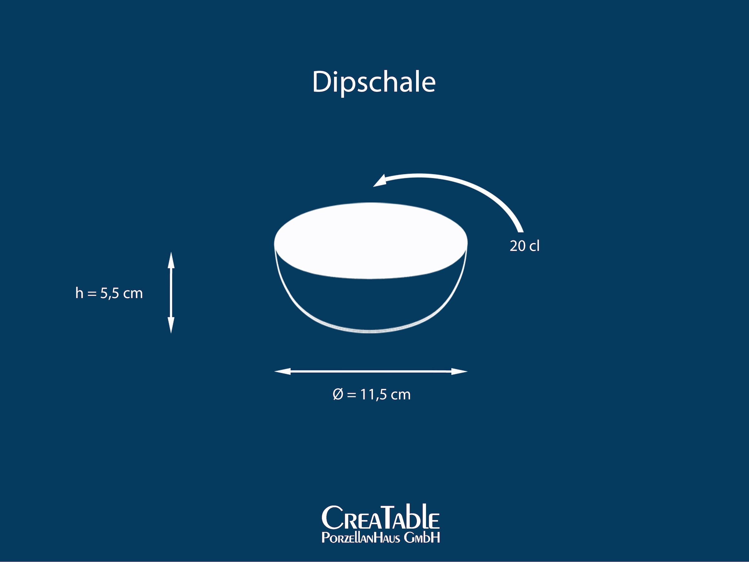 CreaTable Dipschale »Cascade, Schale 4-tlg«, 4 tlg., aus Steinzeug, Rekativglasur, Healthy Food