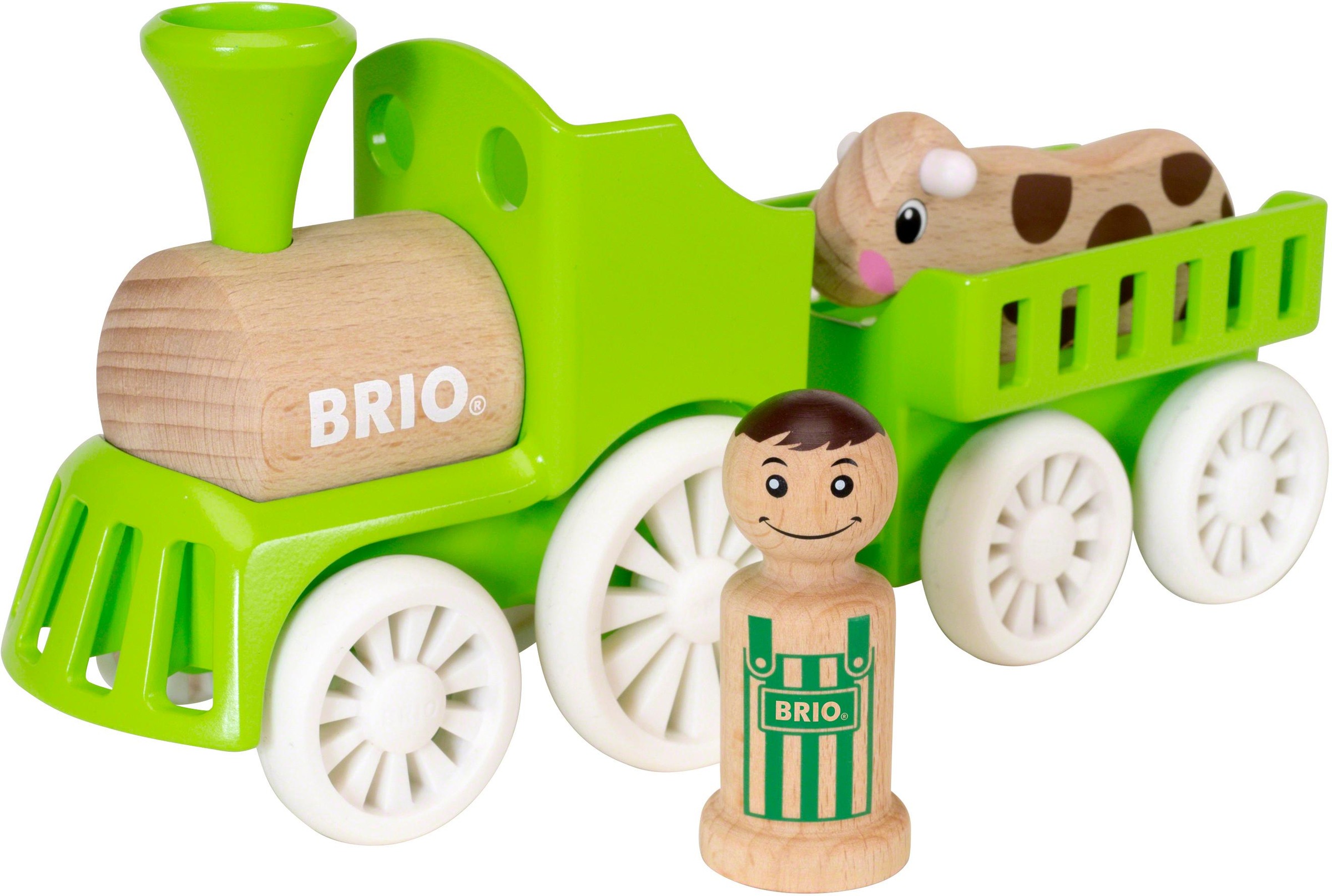 Spielzeug-Eisenbahn My Home Town Lok mit Kuh-Anhänger