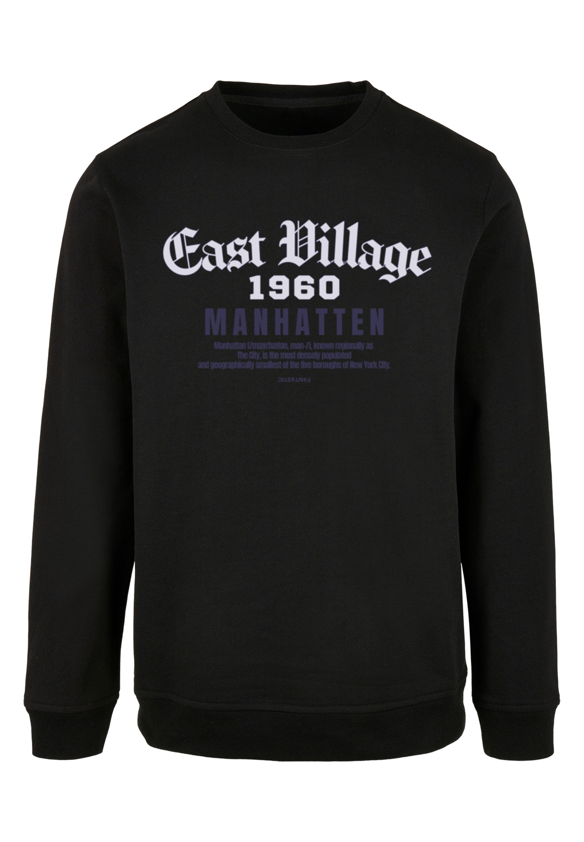F4NT4STIC Kapuzenpullover »East Village Manhatten CREW«, Print