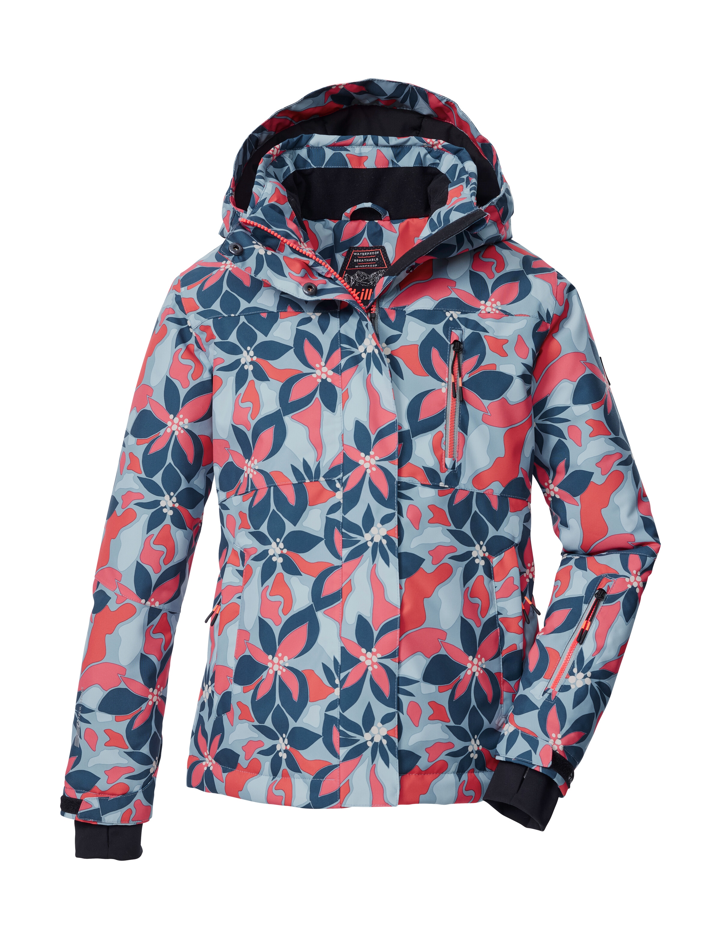 KILLTEC Mädchen Skijacke "KSW 211 GRLS SKI JCKT", blau, Gr. 152, Obermaterial: 100% Polyester;Futter: 100% Polyester;Füllung: 100% Polyester, Jacken,