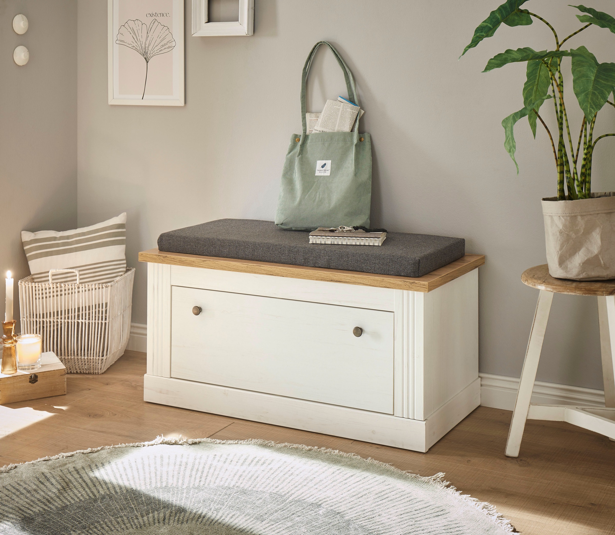 Home affaire Sitzbank "WESTMINSTER TOPSELLER" Breite ca. 92 cm, inkl. Sitzk günstig online kaufen