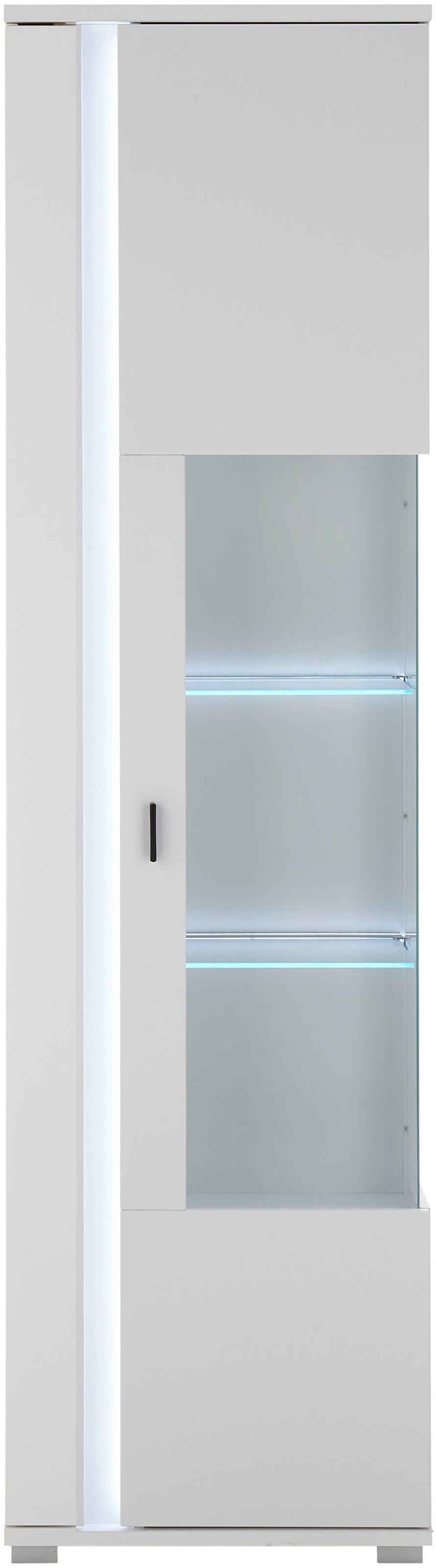 INOSIGN Vitrine »LONG ISLAND«, (1 St.), in moderner Trendfarbe,inklusive senkrechter Beleuchtung,Breite 55 cm