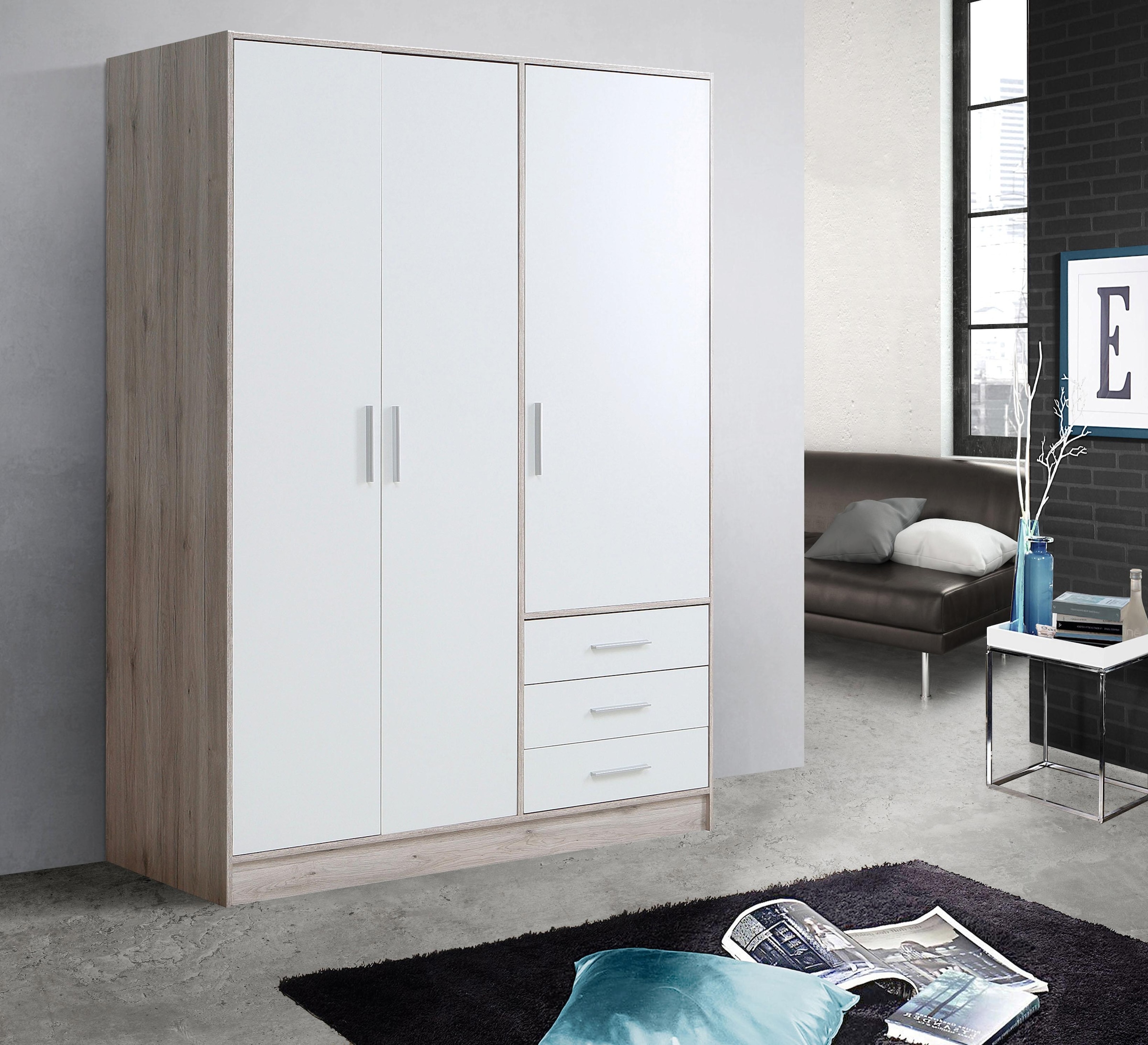 Kleiderschrank »Jupiter, Made in Europe, mit Schubladen«, viel Stauraum, 2 Breiten und...