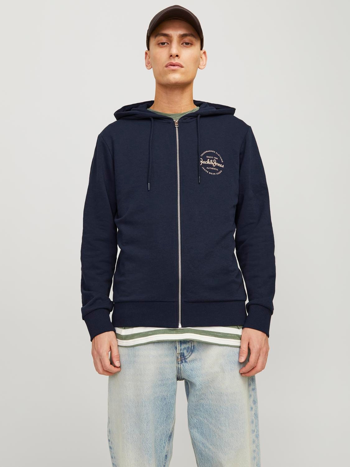 Jack & Jones Sweatjacke "JJFOREST SWEAT ZIP HOOD"