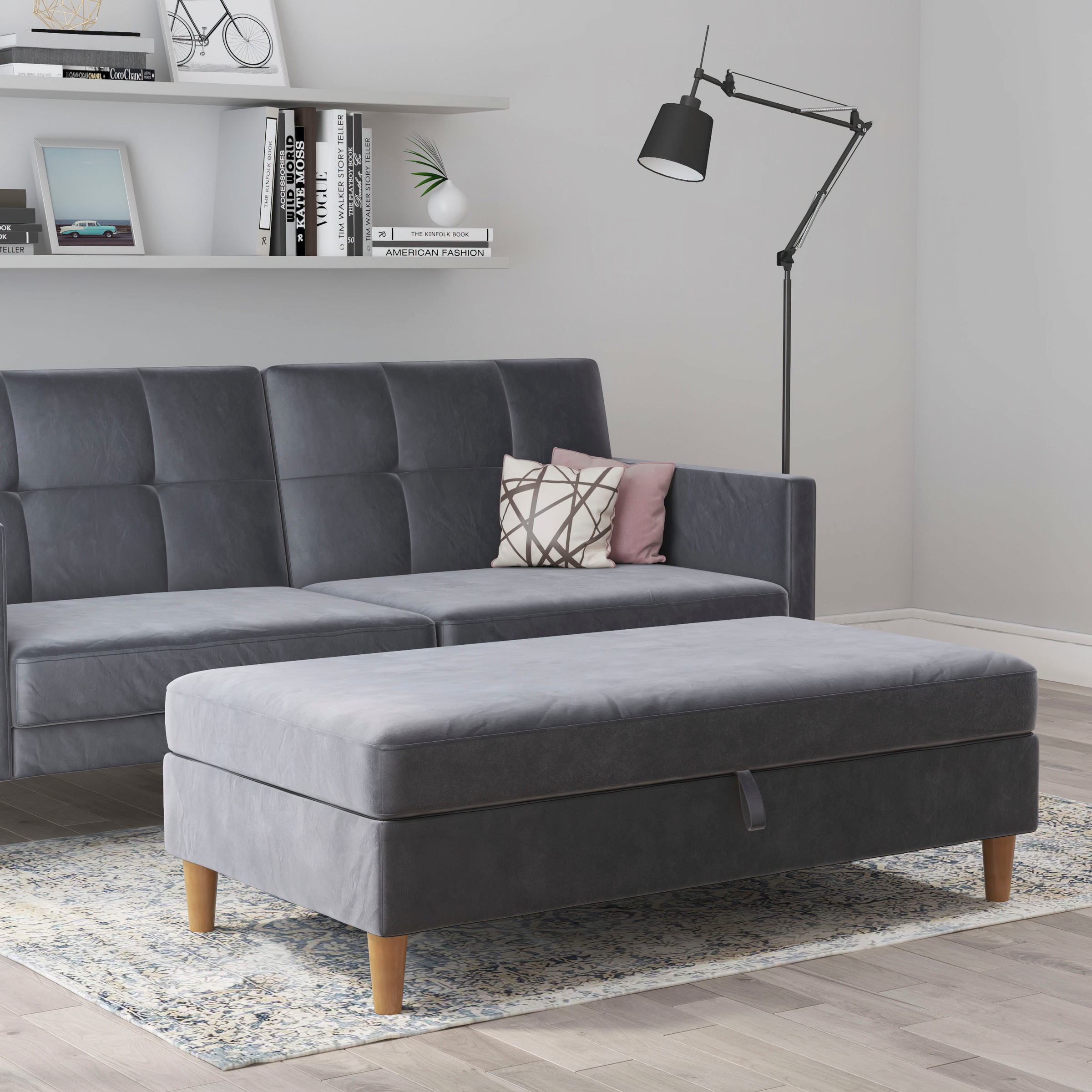 Dorel Home Stauraumhocker »Lilly«, (1 St.), mit Stauraum, frei in Raum stellbar, Sitzhöhe 43 cm