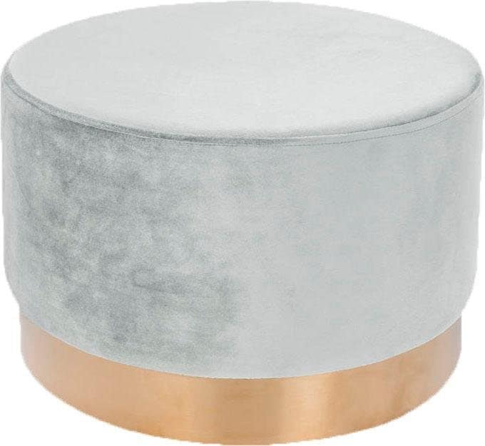 Kayoom Hocker »Nano 510, Hocker in stilvollem Design,weiche Schaumstoff-Sitzfläche«, (1 St.), Golz Akzente, mit pflegeleichtem Stoffbezug, große runde Form