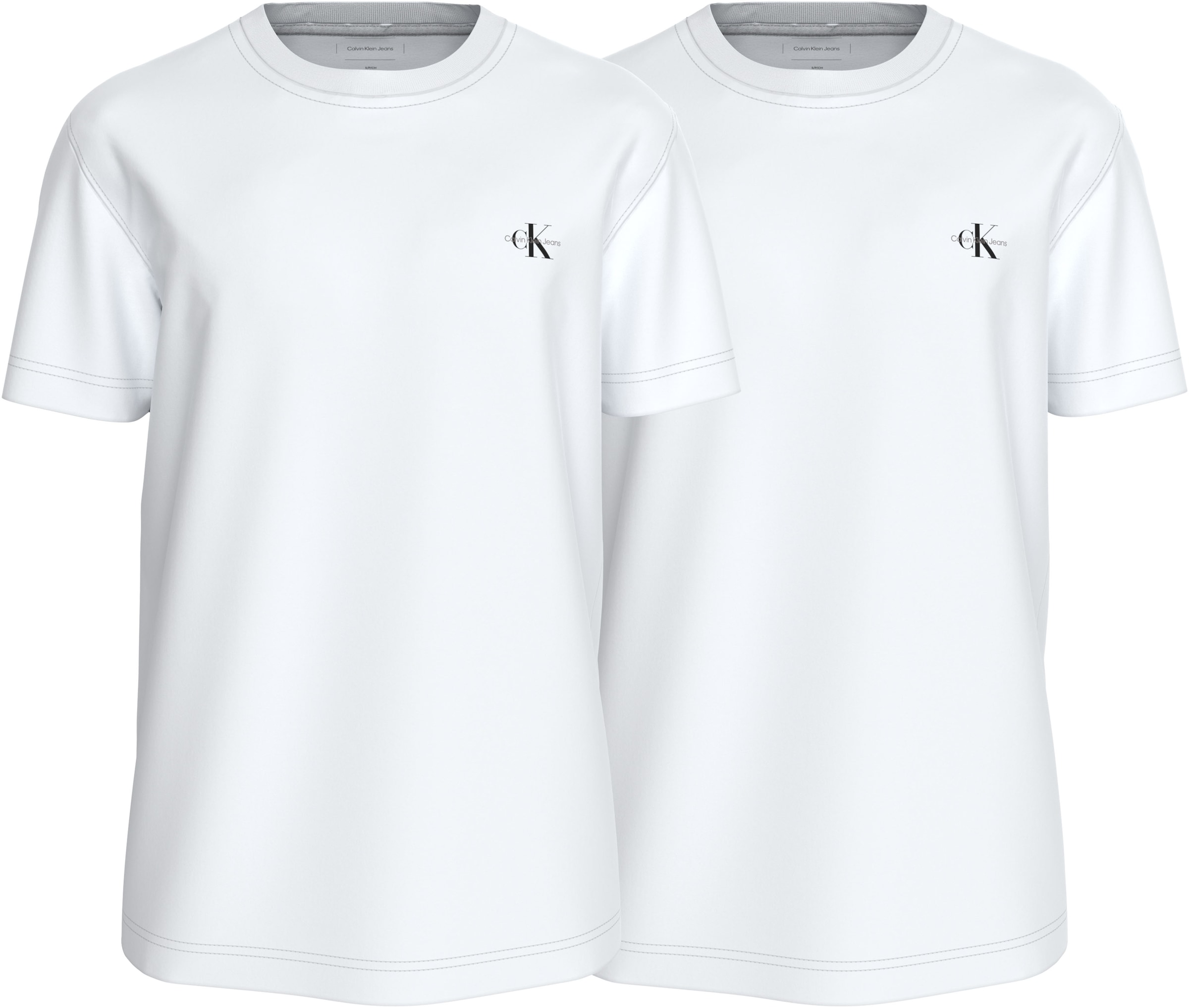 T-Shirt »2 PACK MONOLOGO«, Logodruck