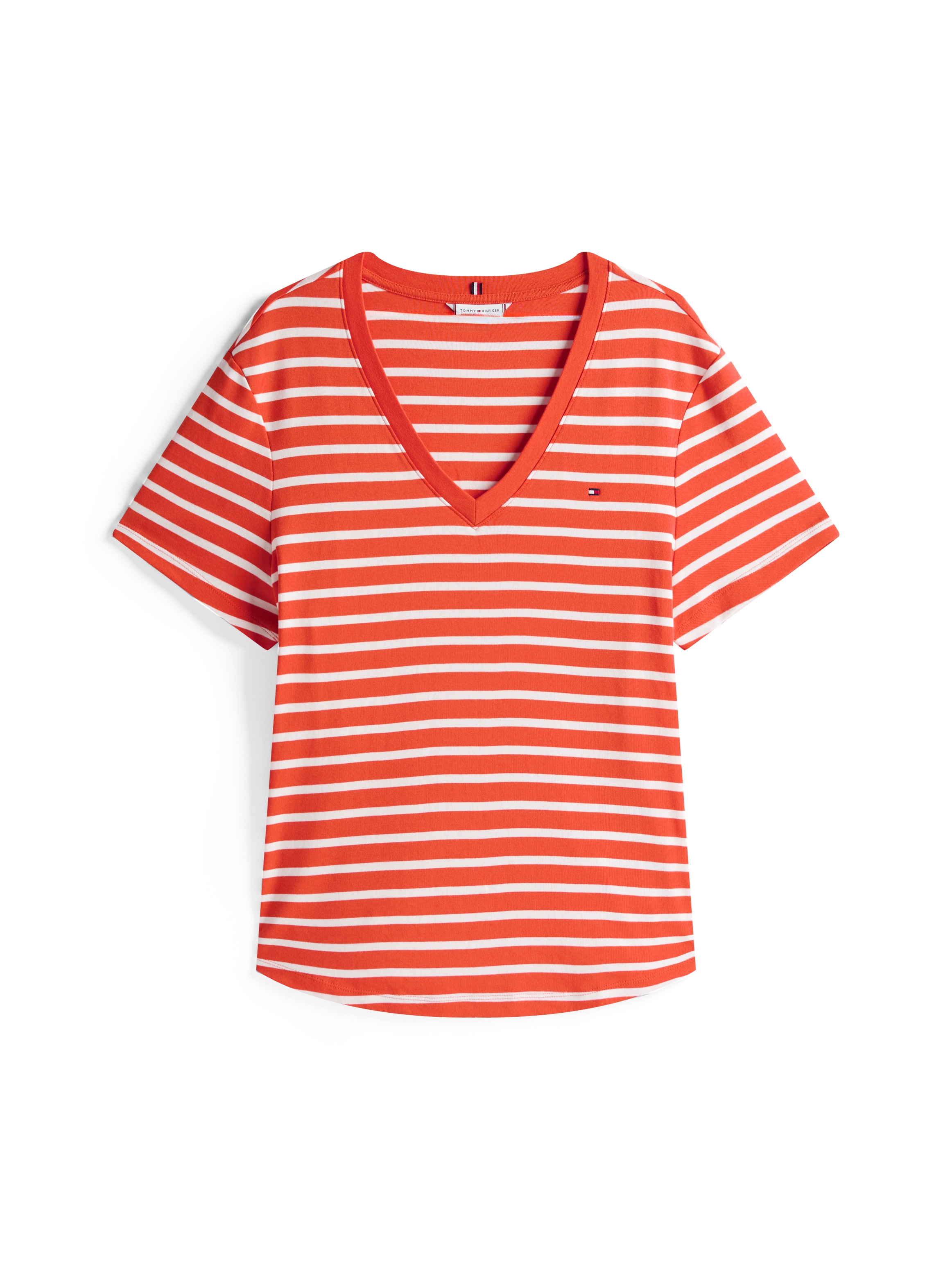 Tommy Hilfiger Curve V-Shirt »CRV SLIM CODY V-NK SS«, in Großen Größen