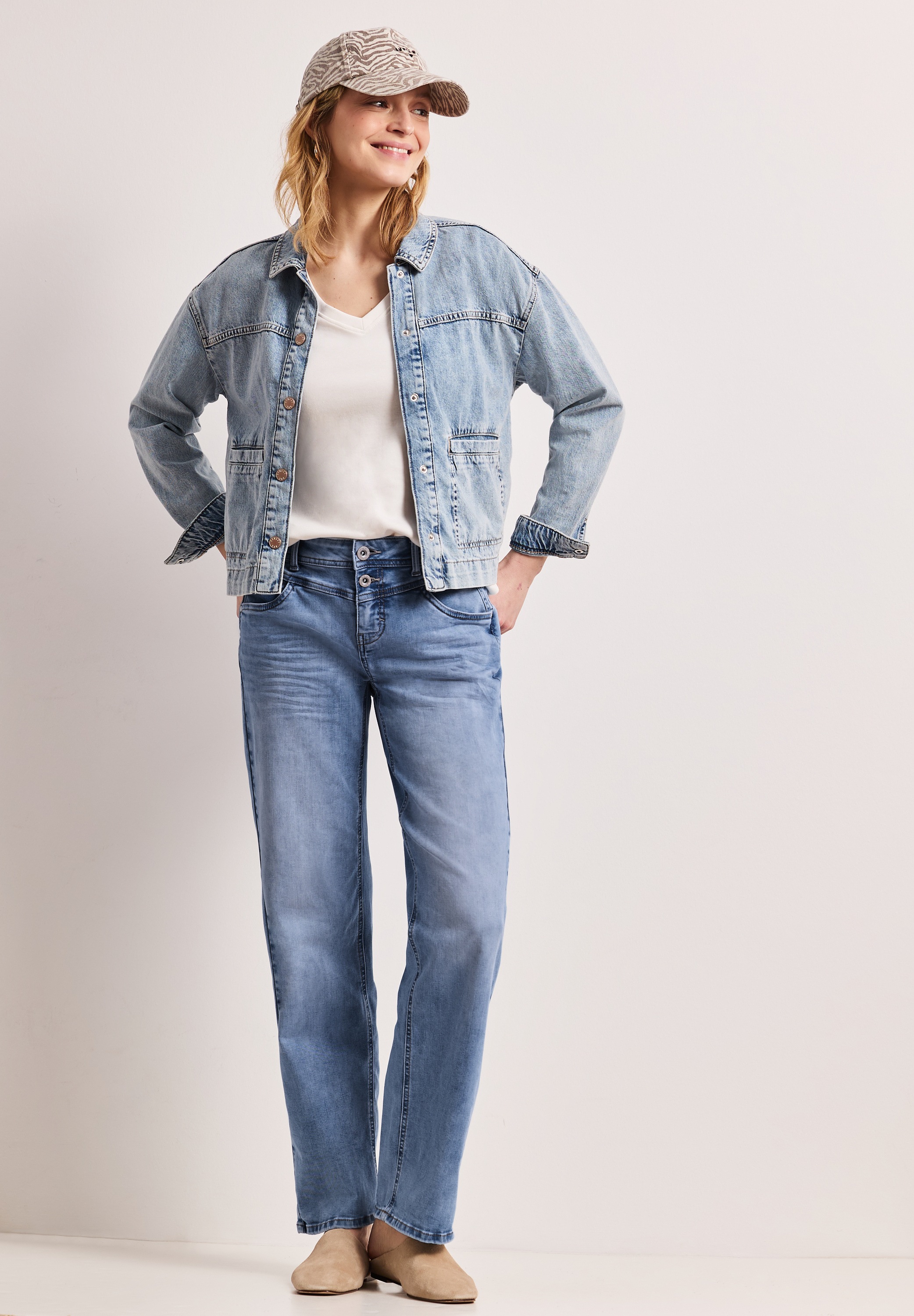 STREET ONE Comfort-fit-Jeans Middle Waist
