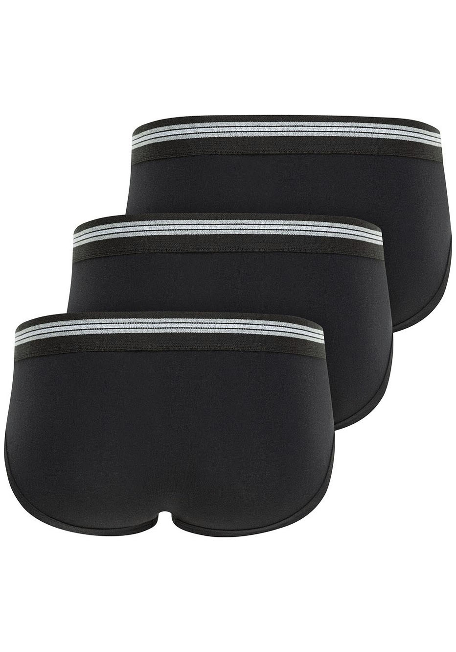Thumbnail - Jockey Slip "Cotton Stretch Brief", (3er Pack), Mittlere Bundhöhe
