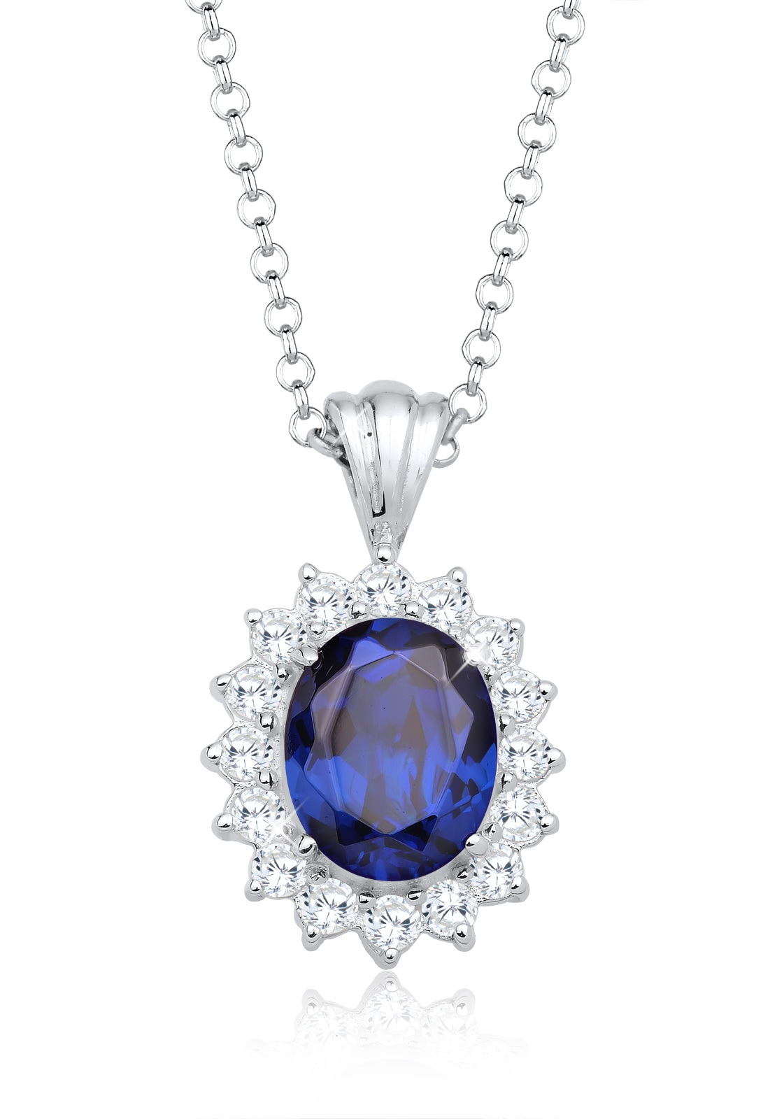 Collierkettchen »Royal Saphirblau Zirkonia 925 Sterling Silber«