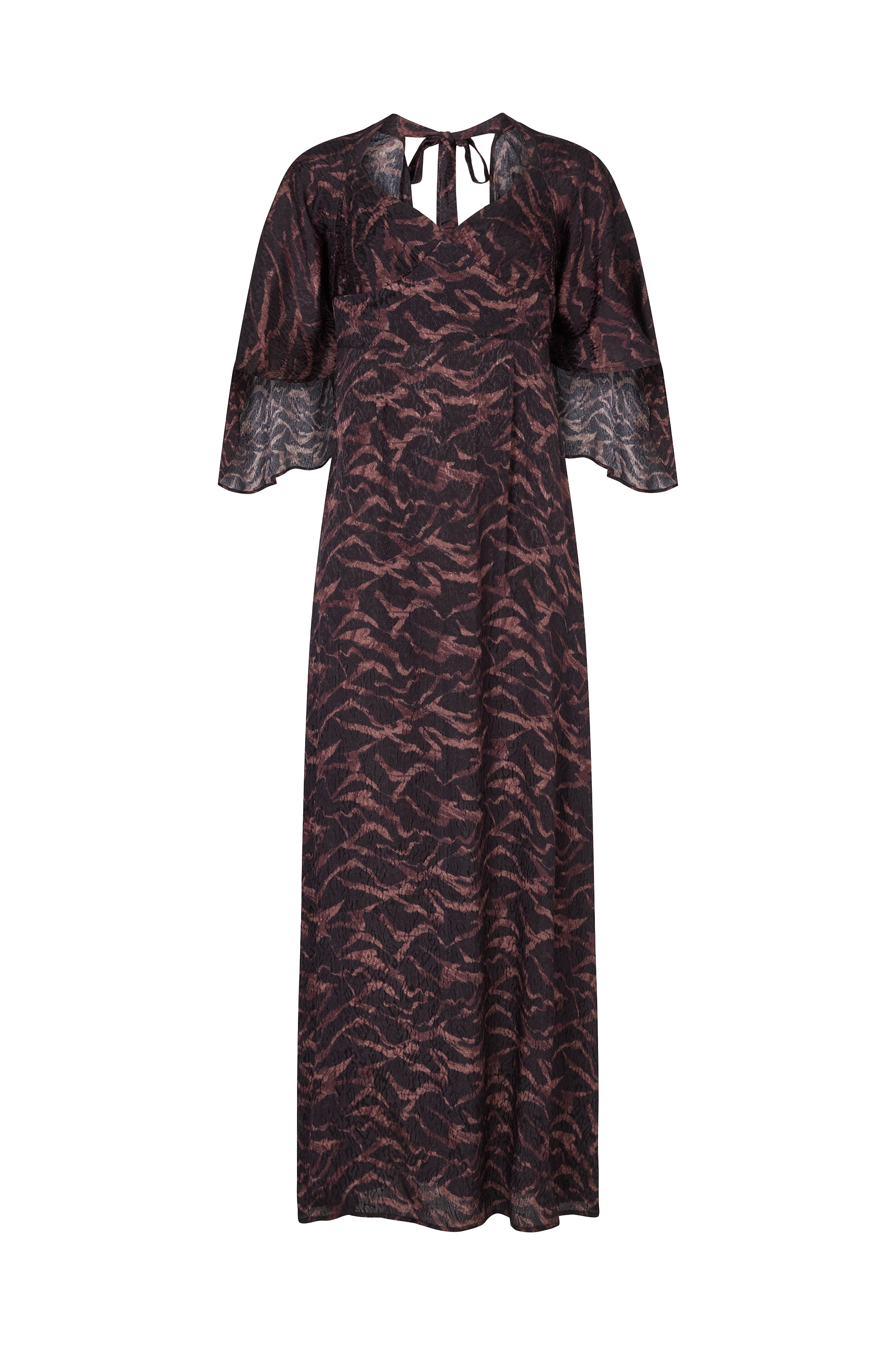 Lily and Lionel Midikleid "Lydia Angel Sleeve Midnight Tiger Print Maxi Dre günstig online kaufen