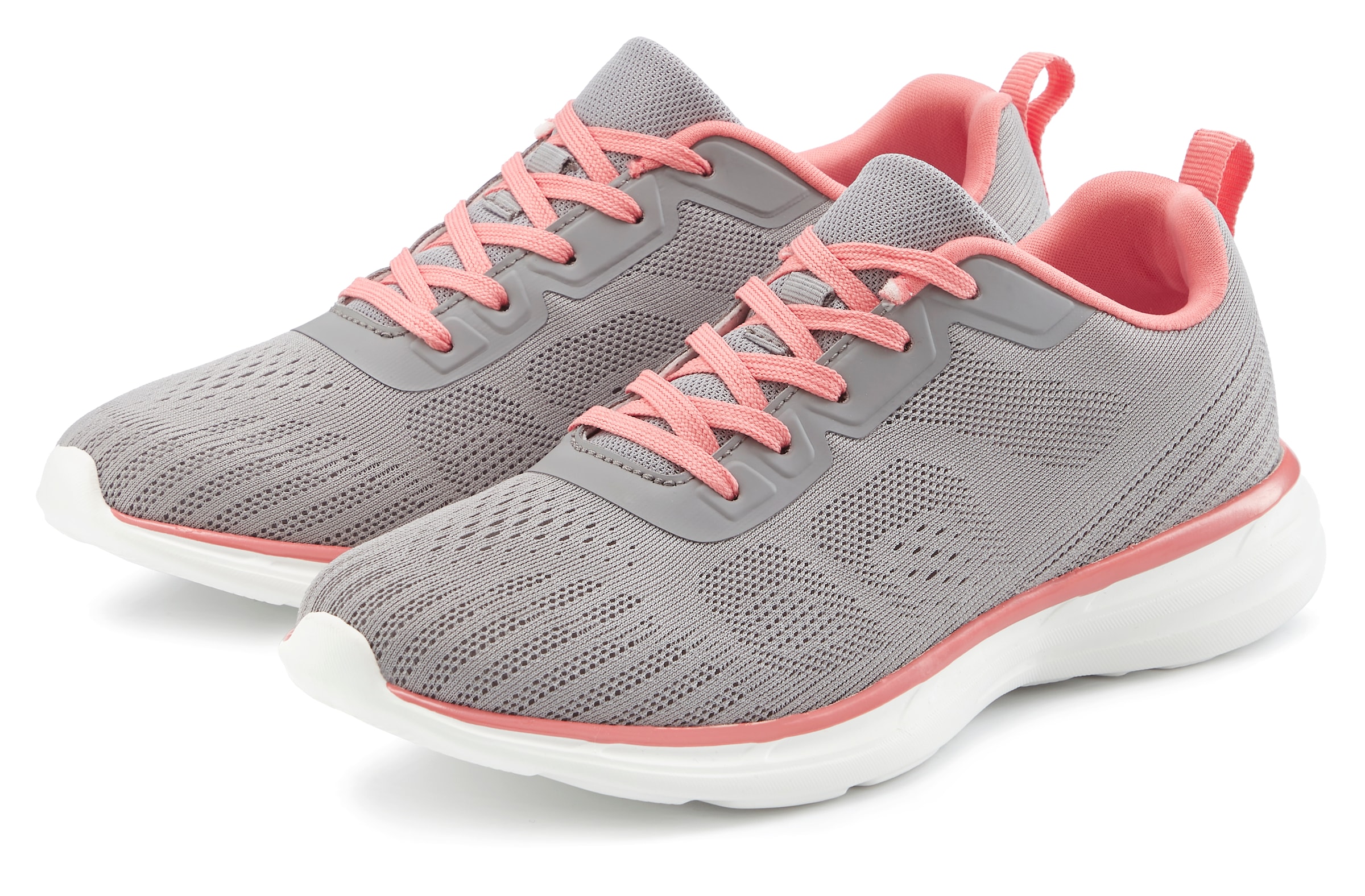 LASCANA Sneaker »Freizeitschuh, Halbschuh,«, mit farbigen Details im sportiven Look VEGAN