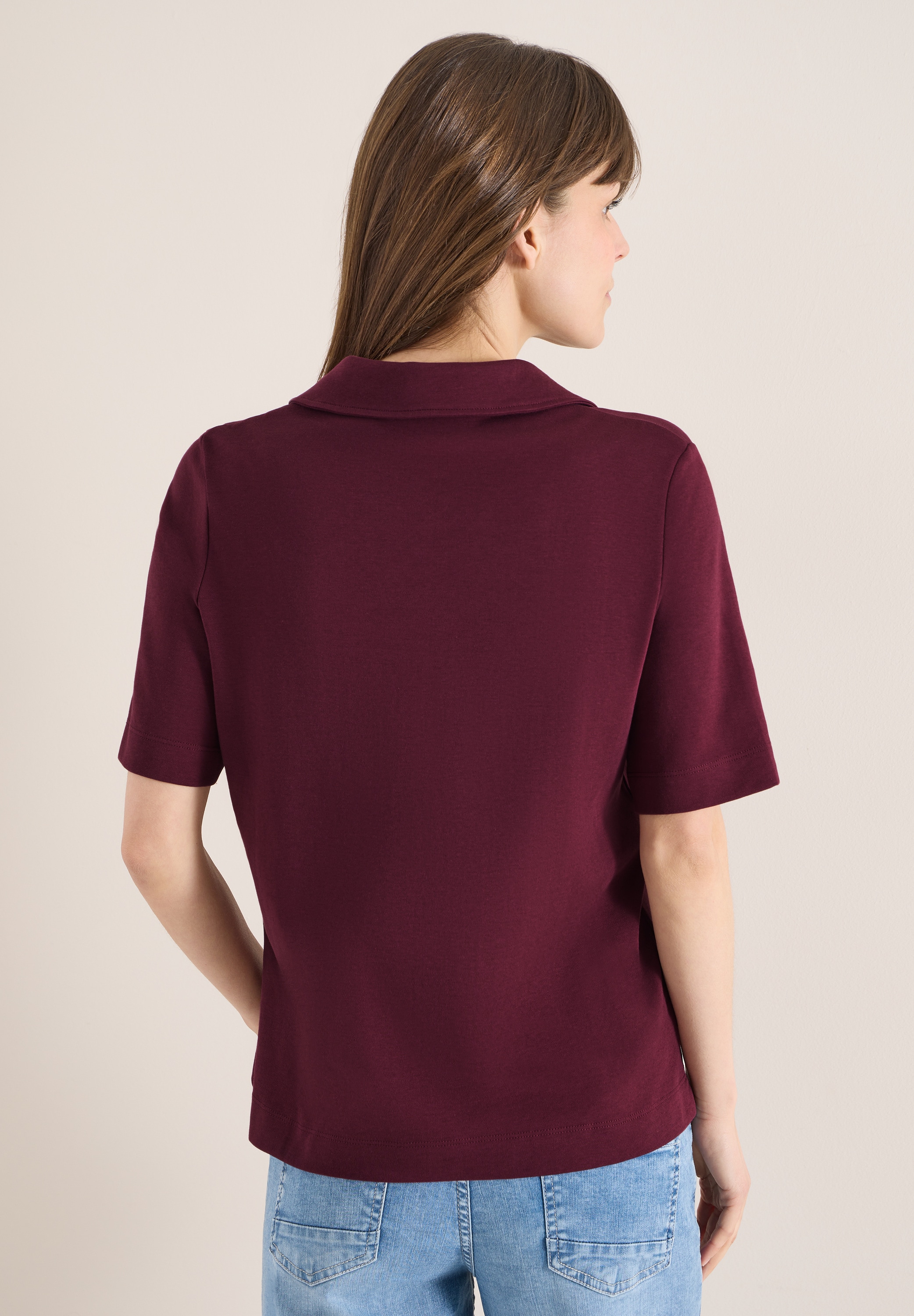 Cecil Poloshirt in Unifarbe